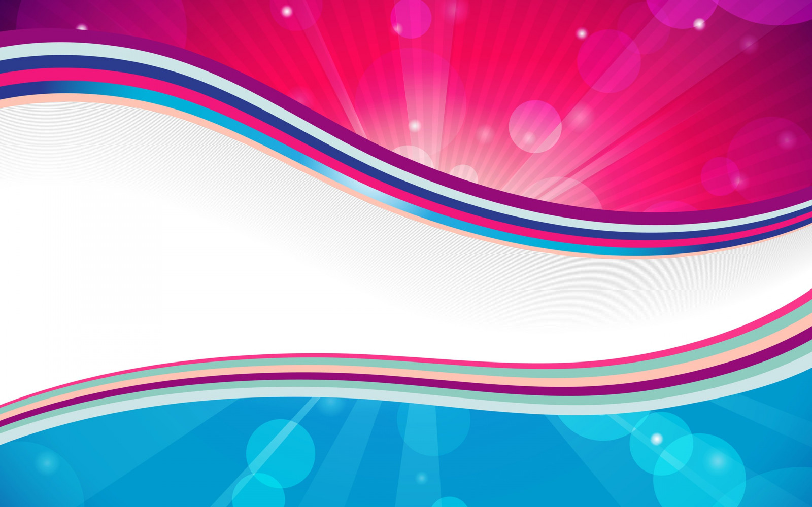 Wallpaper, colorful, illustration, abstract, wavy lines, blue, pattern, circle, vector, magenta, color, rainbow, wave, shape, design, line, computer wallpaper, font 2560x1600