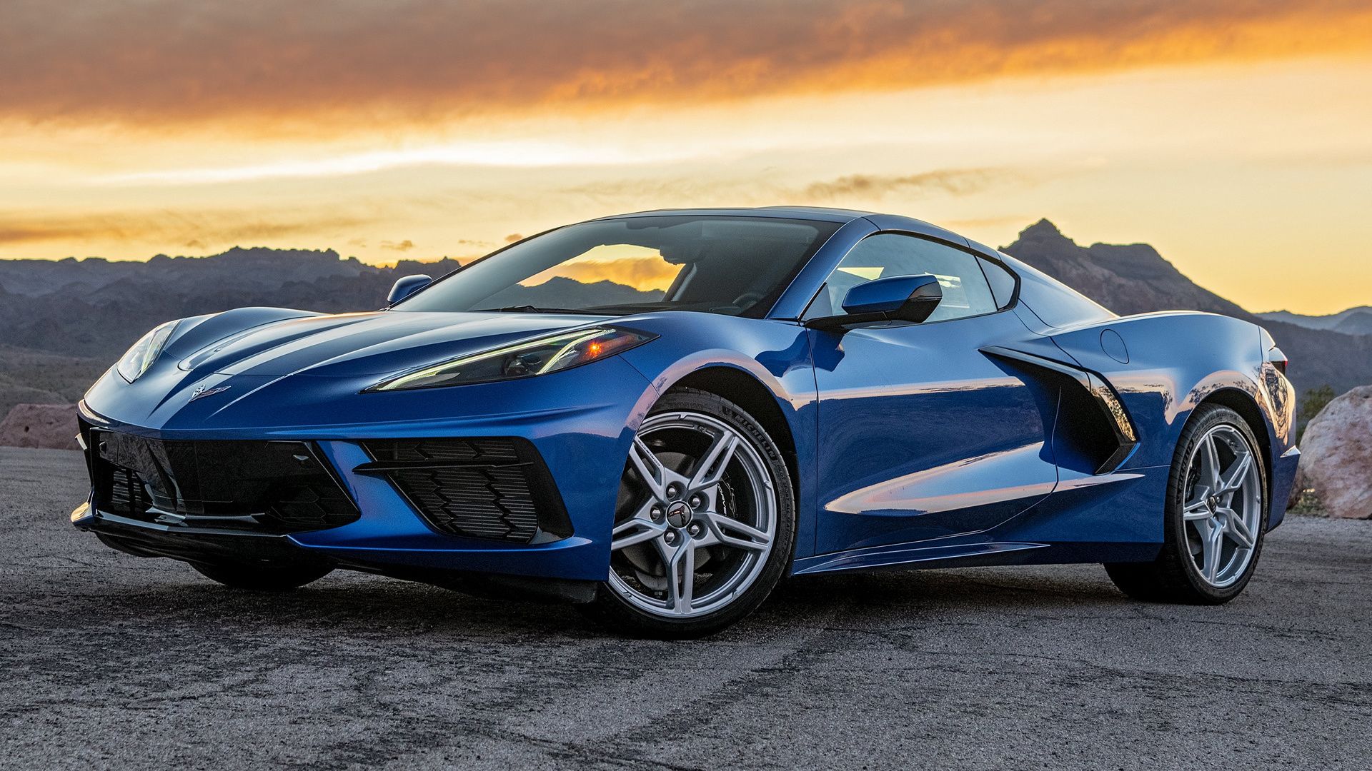 Blue Corvette Wallpaper