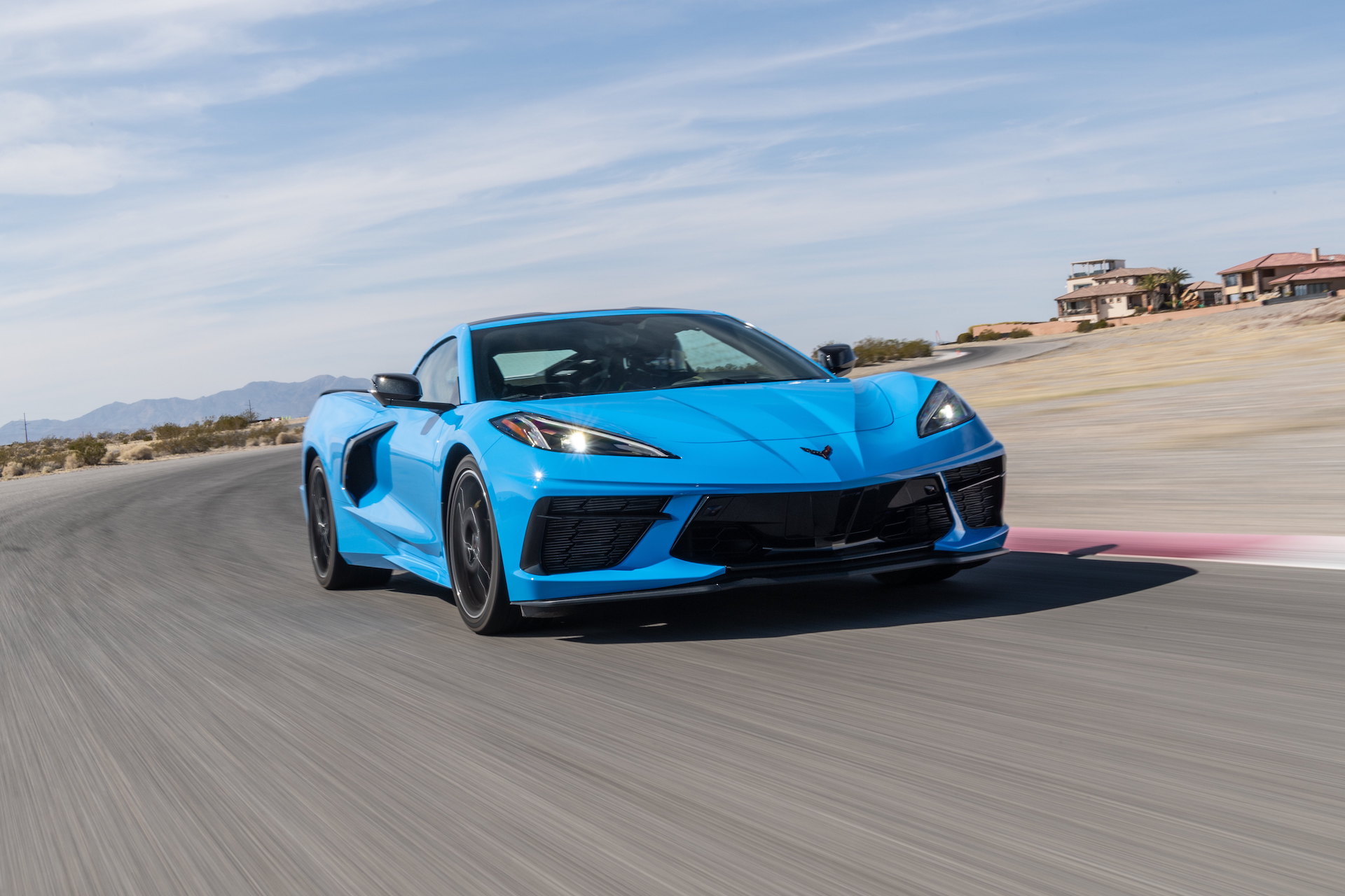 Chevrolet Corvette Stingray (Color: Rapid Blue) Front Wallpaper