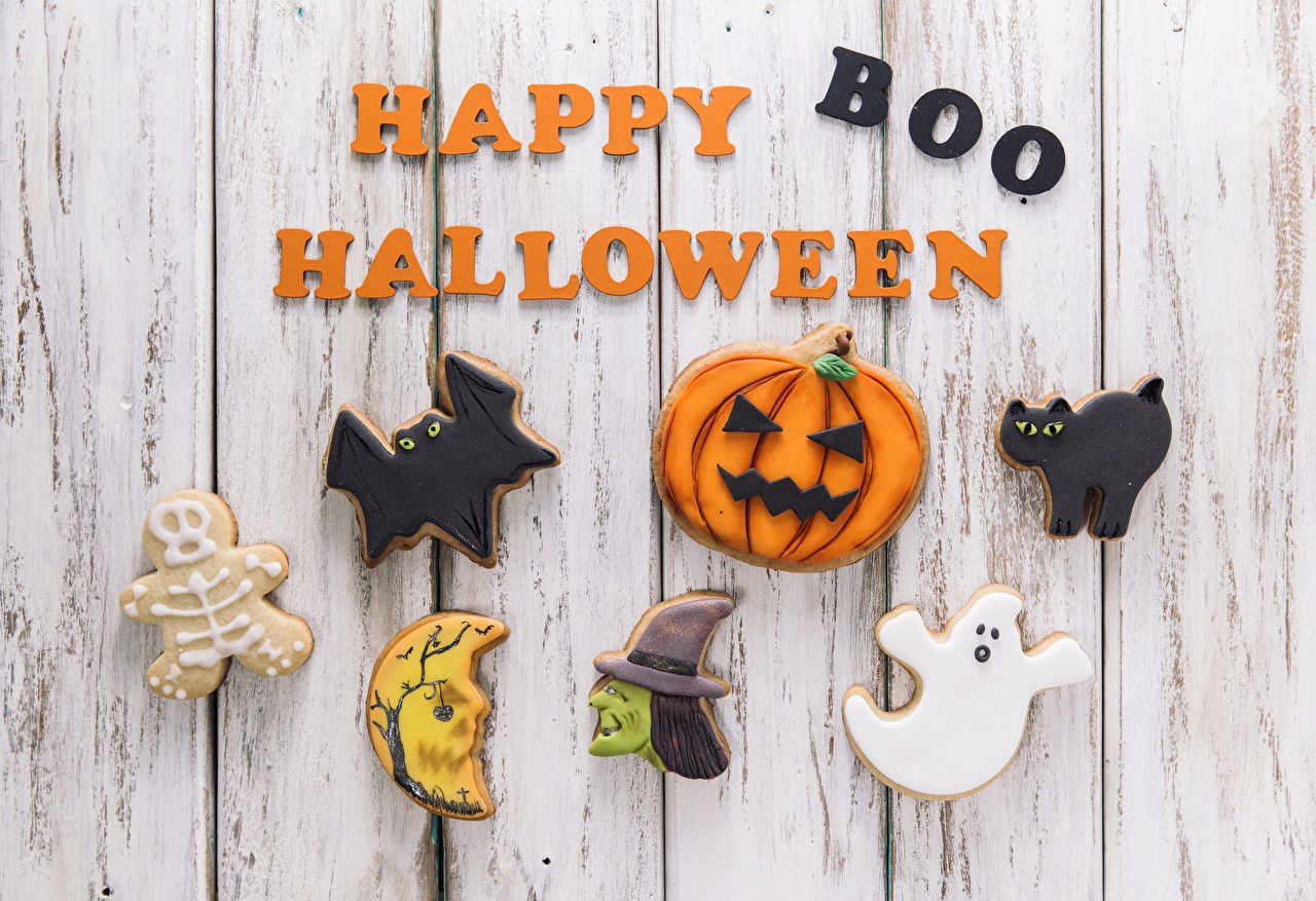 Wallpaper Holidays English Happy Boo Halloween Word
