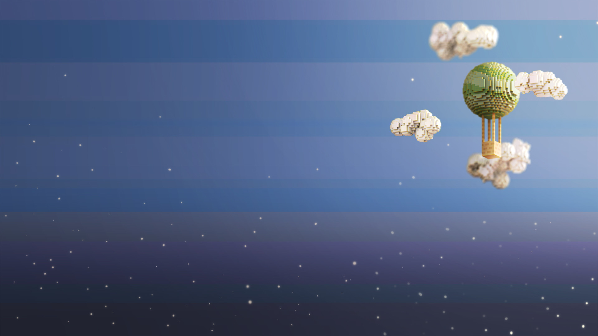 Voxel balloon + wallpaper, Gabriel L