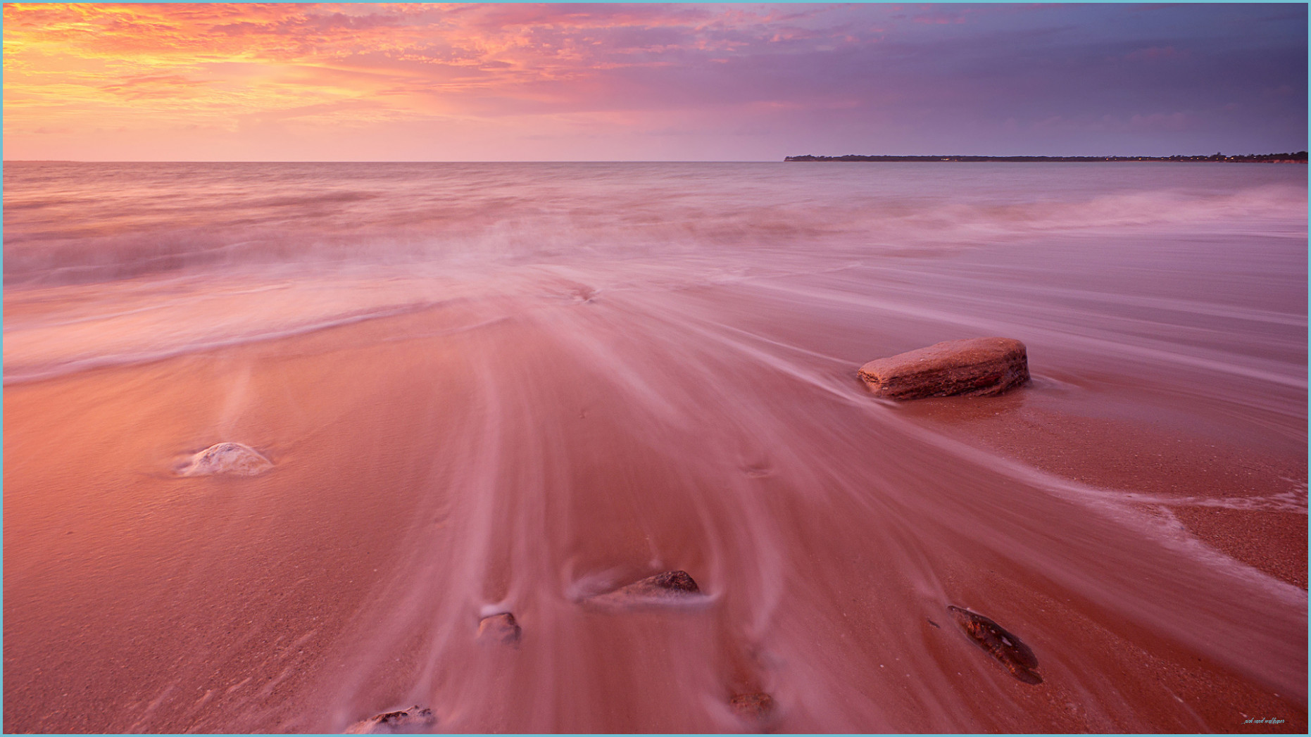 Pink Sand At Sunset Desktop Wallpaper 14x14 Sand Wallpaper