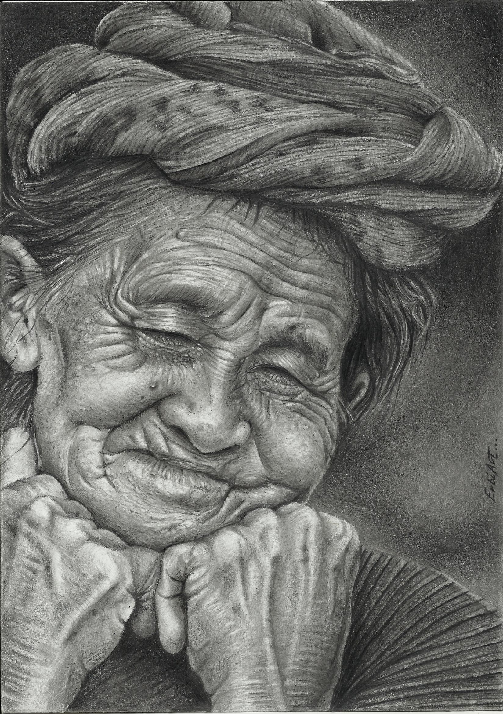 Old woman. Pencil drawings, Drawings, Pencil drawings easy
