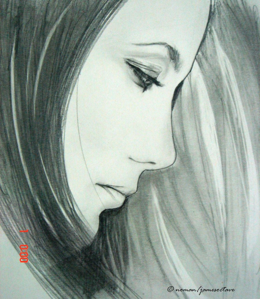 Beautiful Sad Girl Drawing Image 3D Pencils Sketching Girl Face Drawing Easy