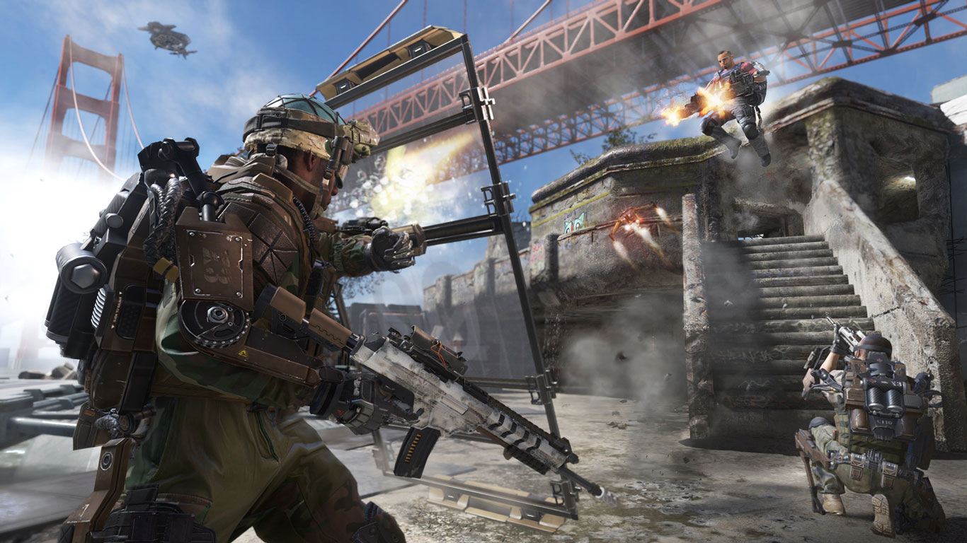 Free Call of Duty: Advanced Warfare Wallpaper in 1366x768