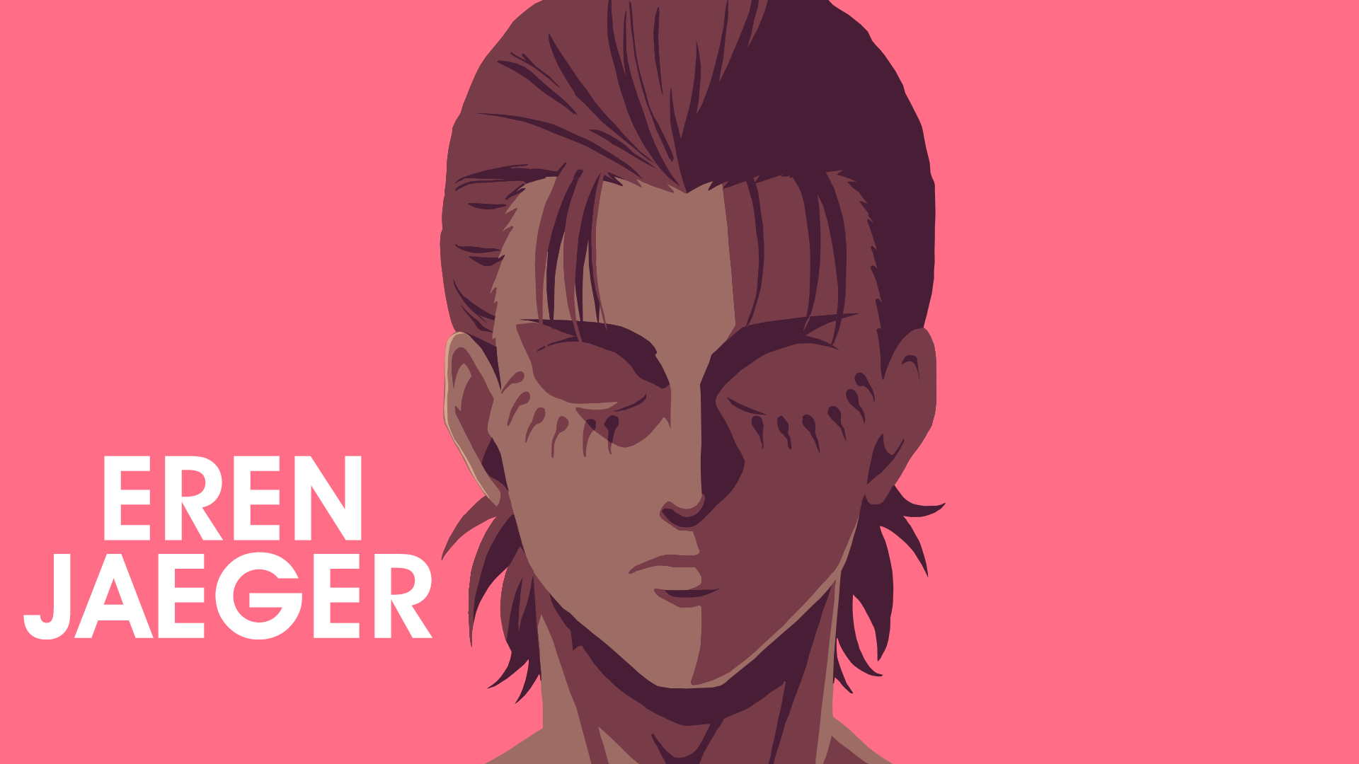 Eren Minimalist Wallpaper: titanfolk