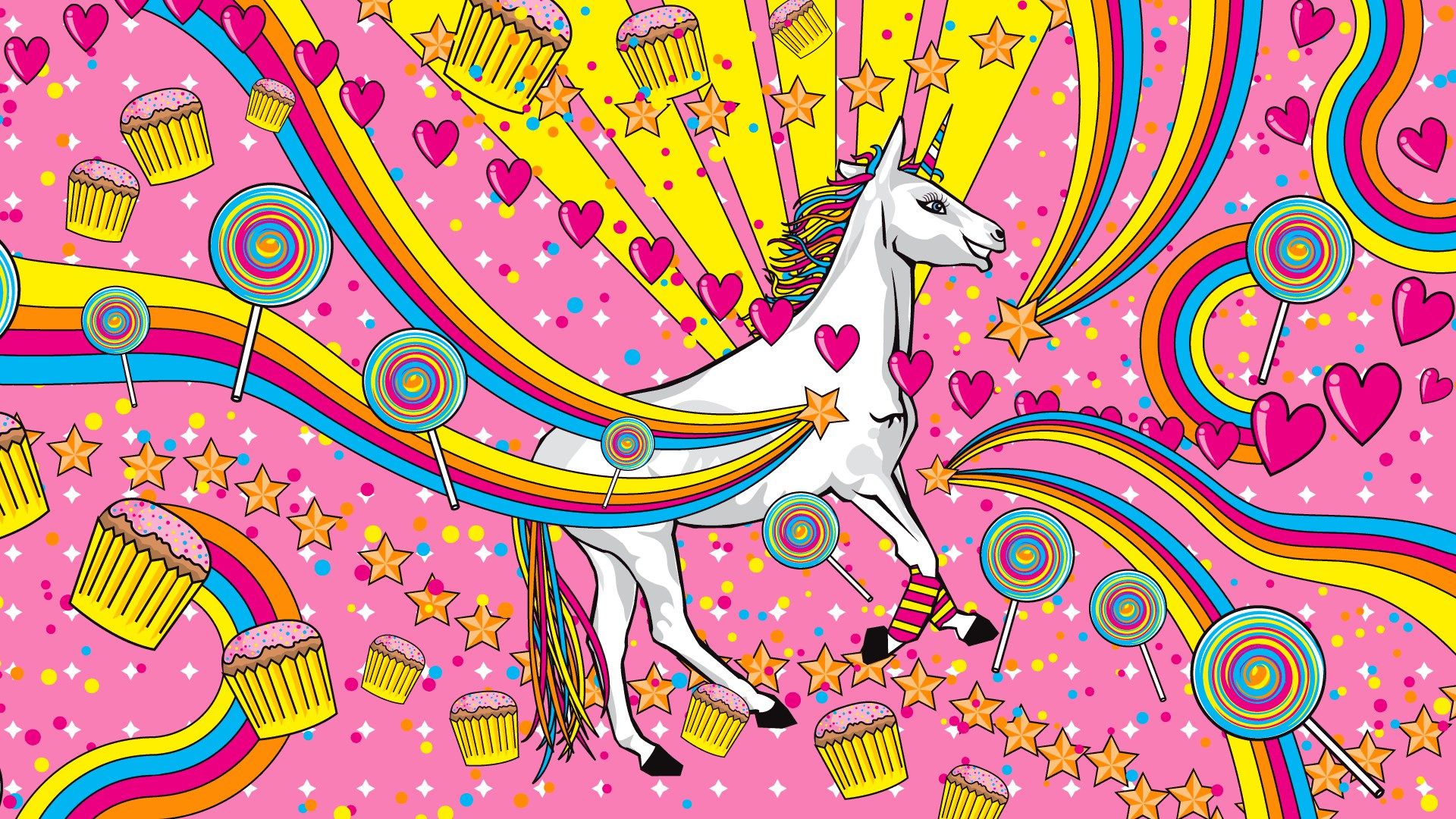 Happy Unicorn • Wallpaper For You HD Wallpaper For Desktop & Mobile