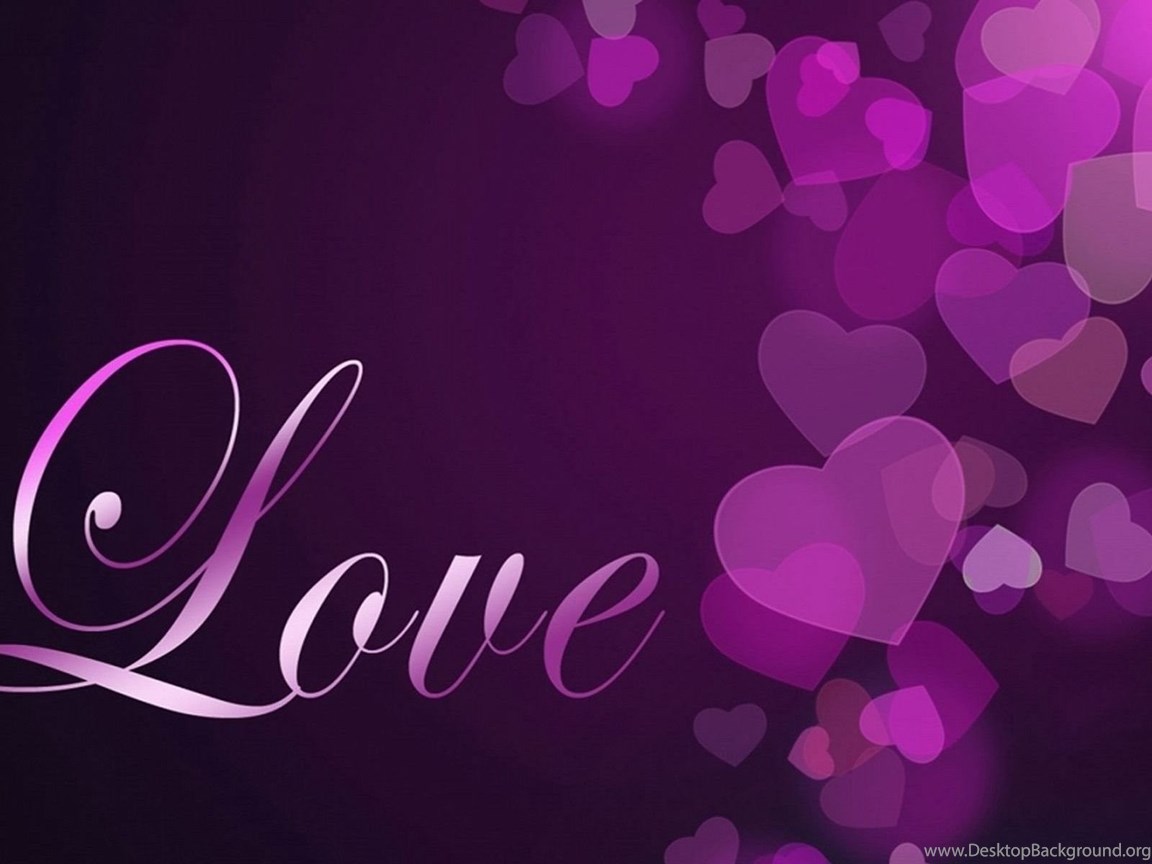 Love Purple Theme HD Wallpaper Desktop Background