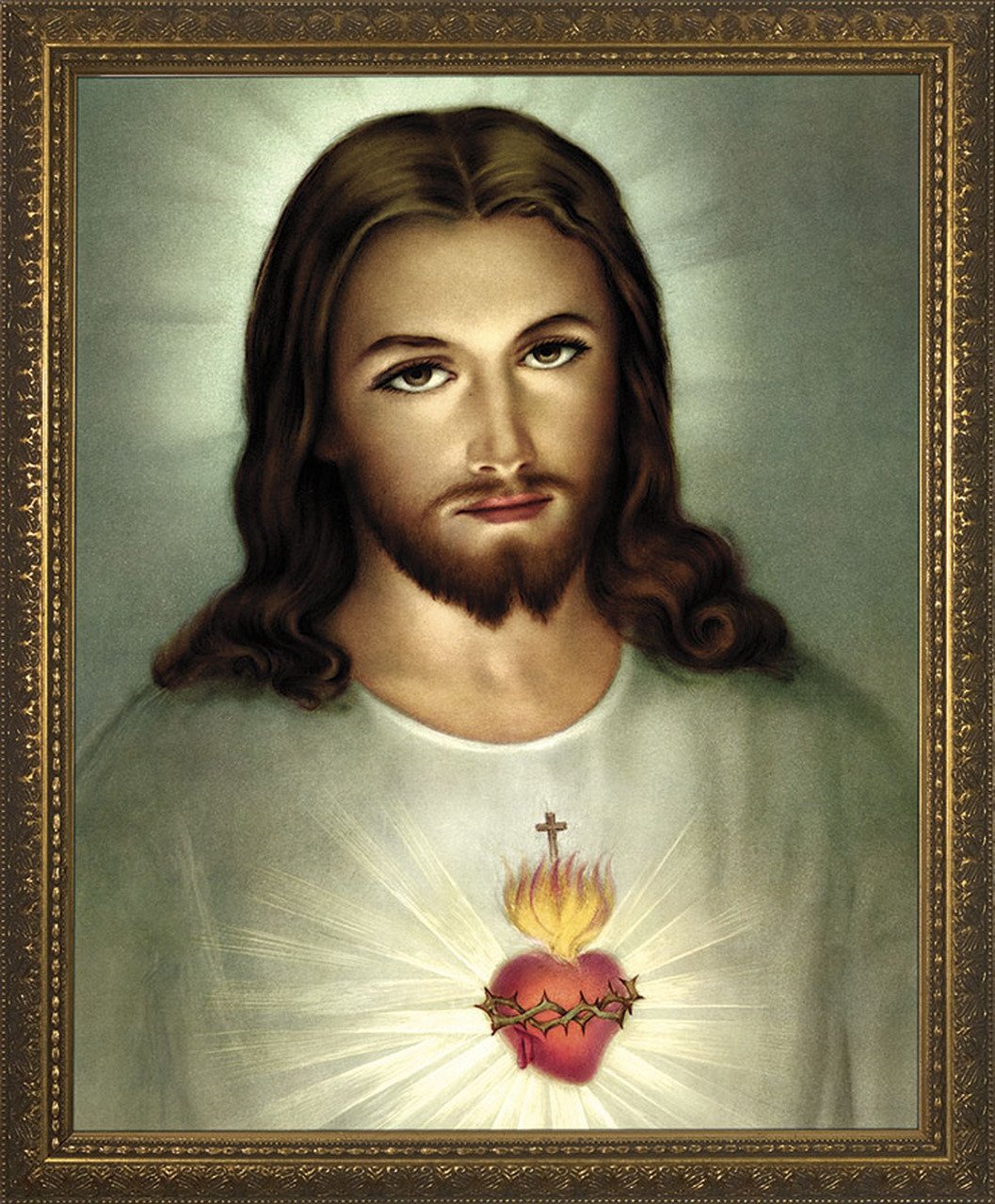 Traditional Sacred Heart of Jesus Framed Art to the Max Catholic Store