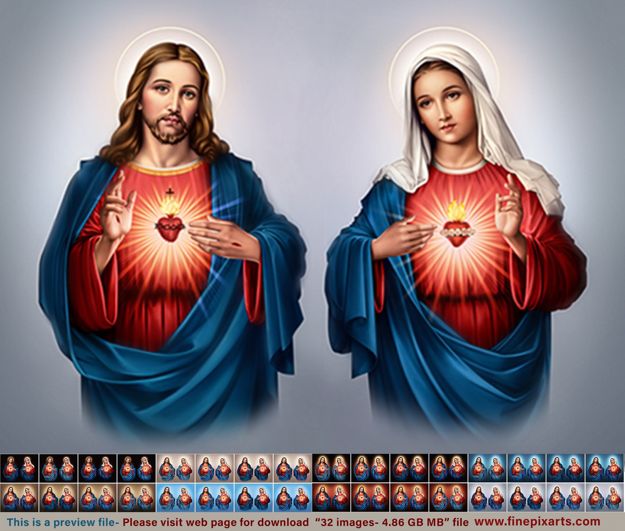 Sacred Heart Of Jesus Christ & Immaculate Heart Of Mary 8 Background