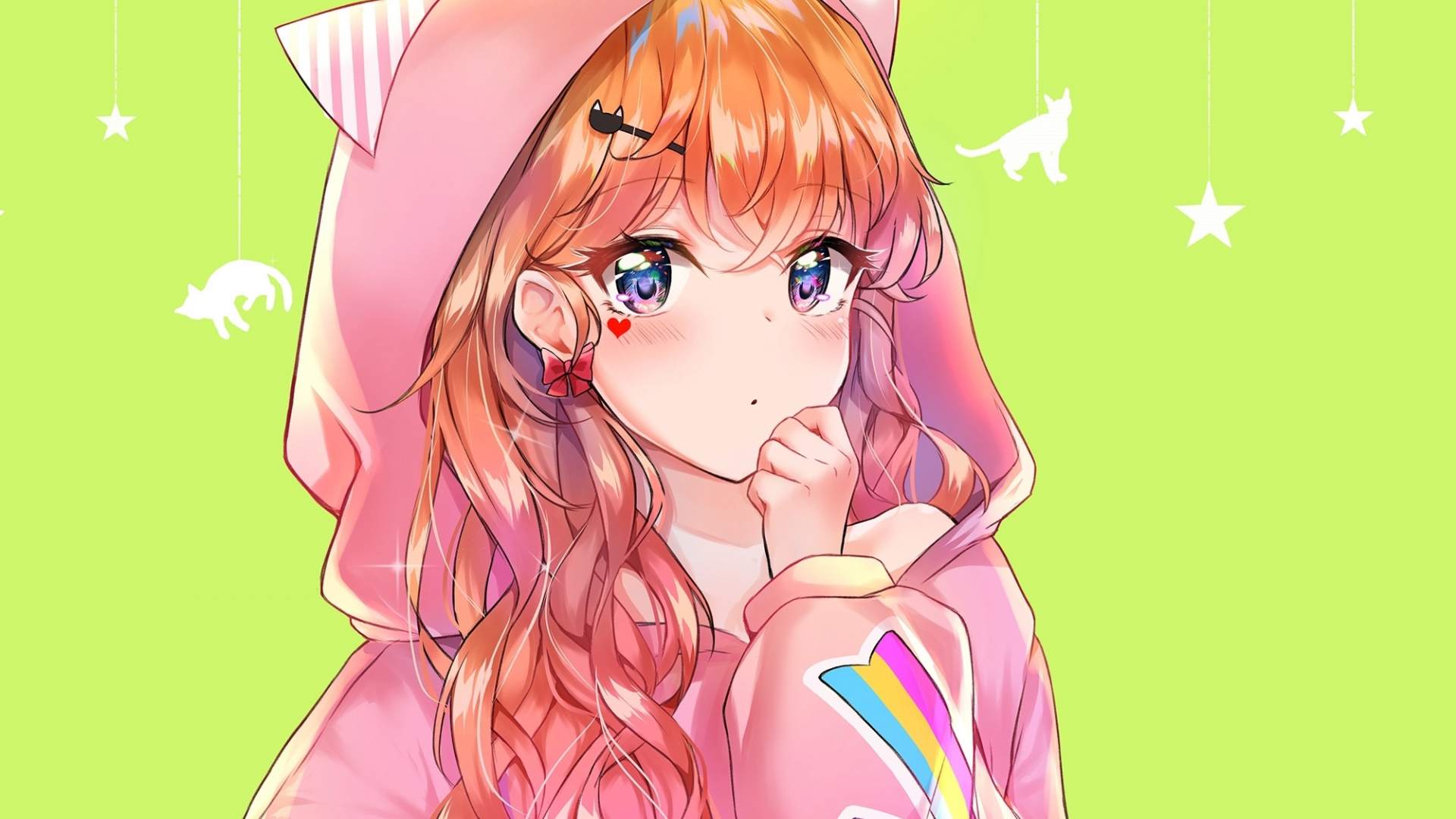 Anime Cute Girl Glasses Blue Eyes And Blonde Hair