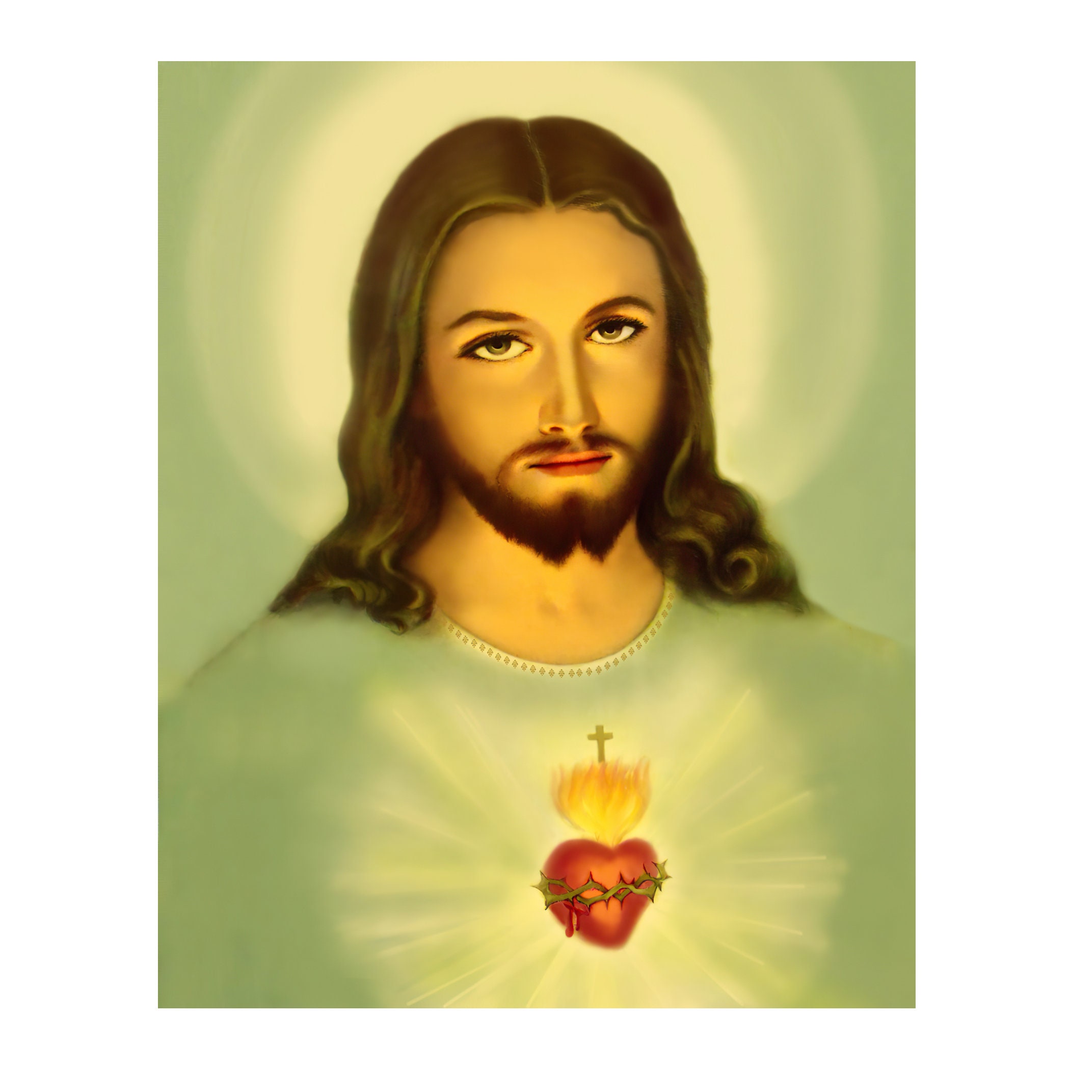 DIGITAL DIY Poster 8x10 Sacred Heart of Jesus Catholic