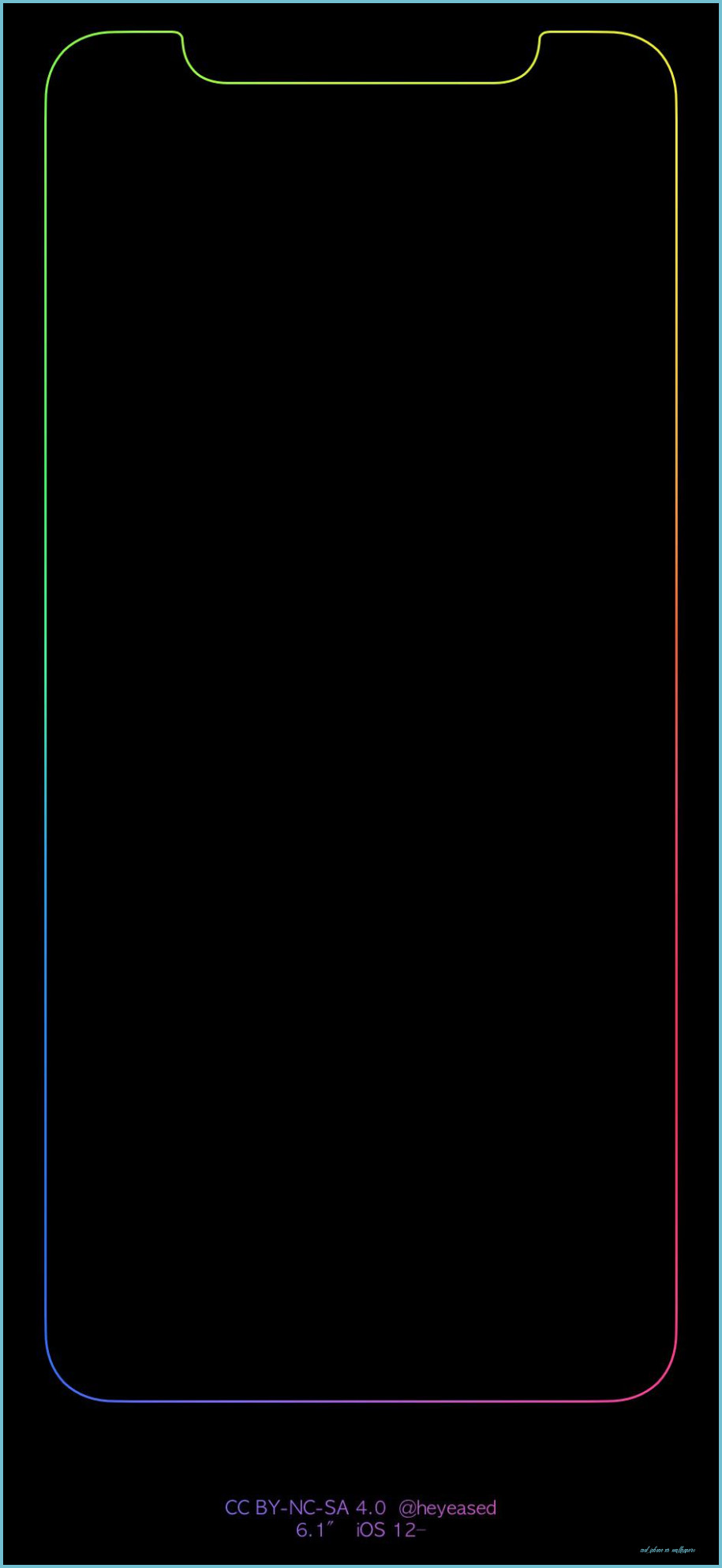 Here's A Wallpaper For The IPhone XR That Perfectly Borders The iPhone Xr Wallpaper