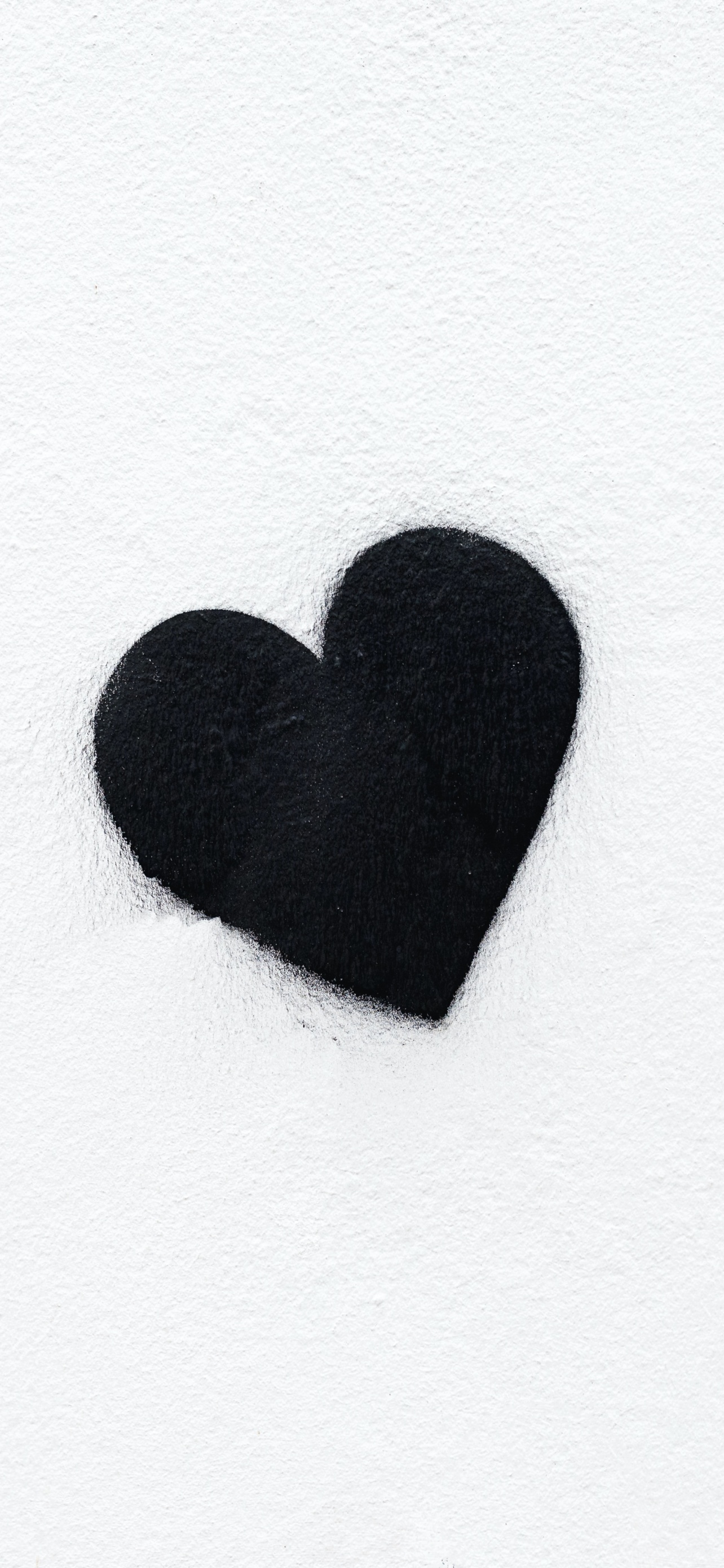 Black heart Wallpaper 4K, Love heart, White background, Monochrome, 5K, Love
