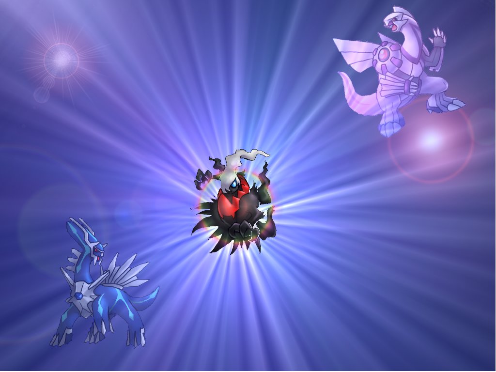 Wallpaper Dialga Palkia Darkrai 1024x768 #dialga