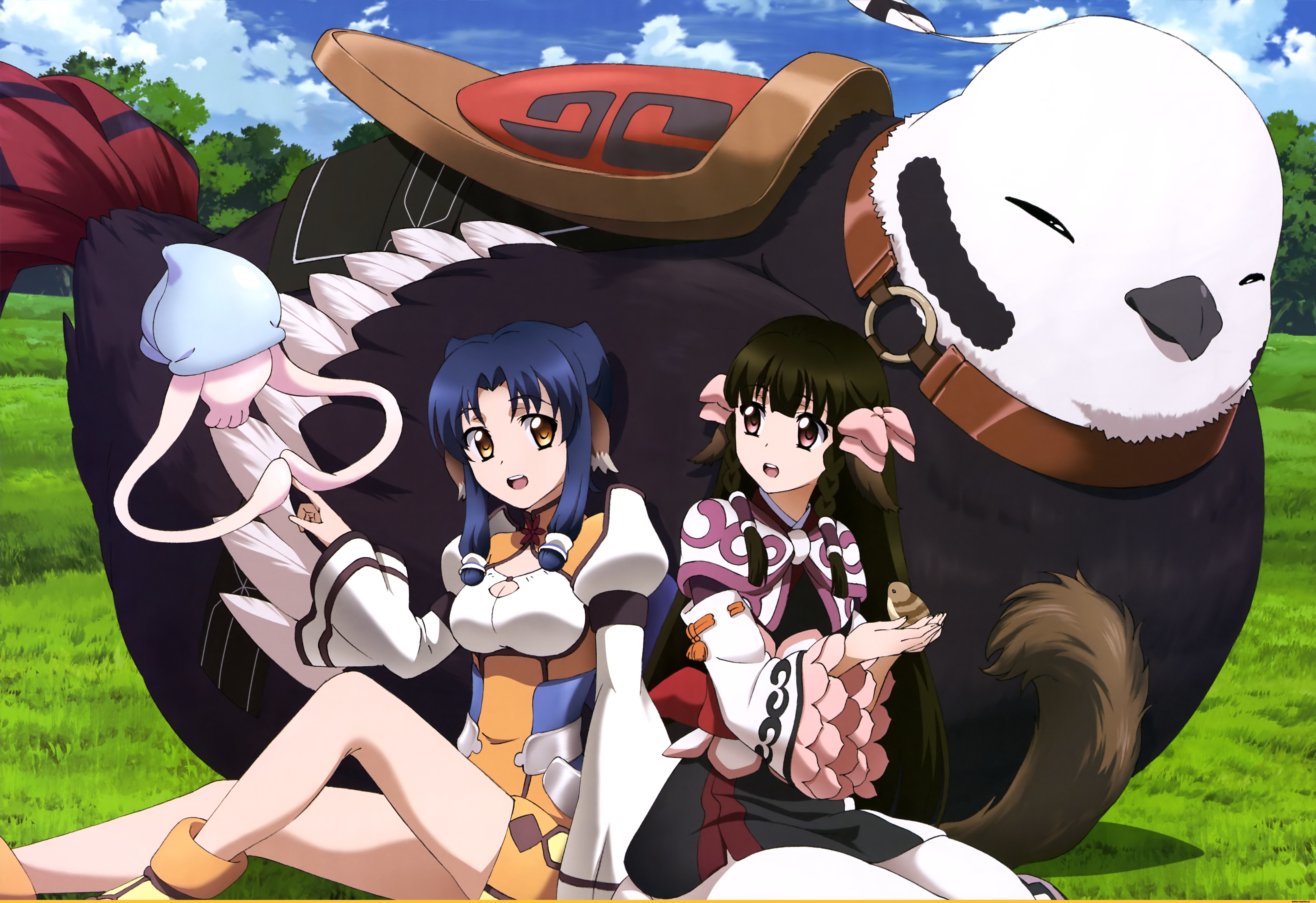 Wallpaper, illustration, anime, cartoon, Utawarerumono, comics, screenshot 5971x4102