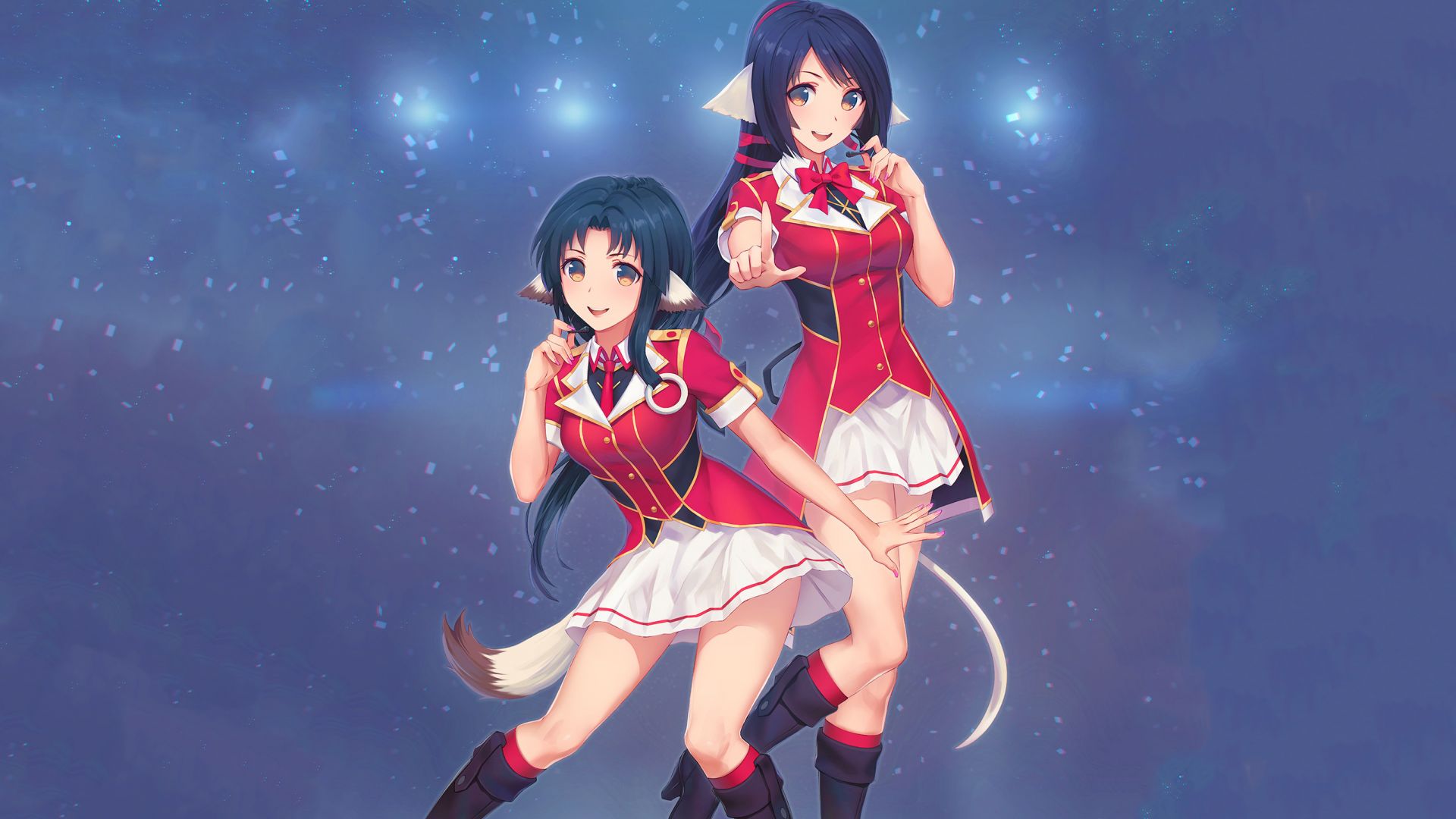 Desktop wallpaper anime girls, eruruu, kuon, utawarerumono, HD image, picture, background, a6dff5