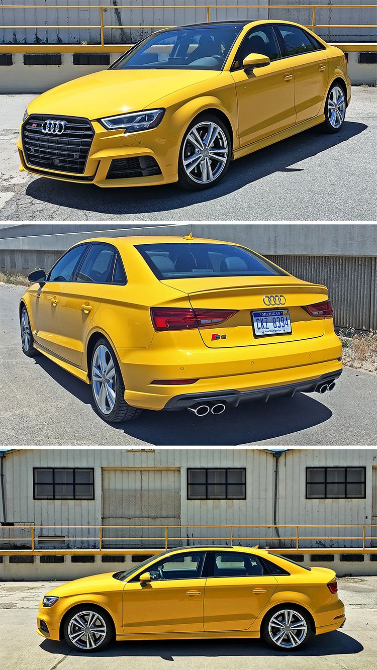 The 2017 Audi S3 arrives with mostly minor but welcome updates. The new face is more angular and aggressive, with LED headlights s. Audi cars, Audi, Audi a3 sedan