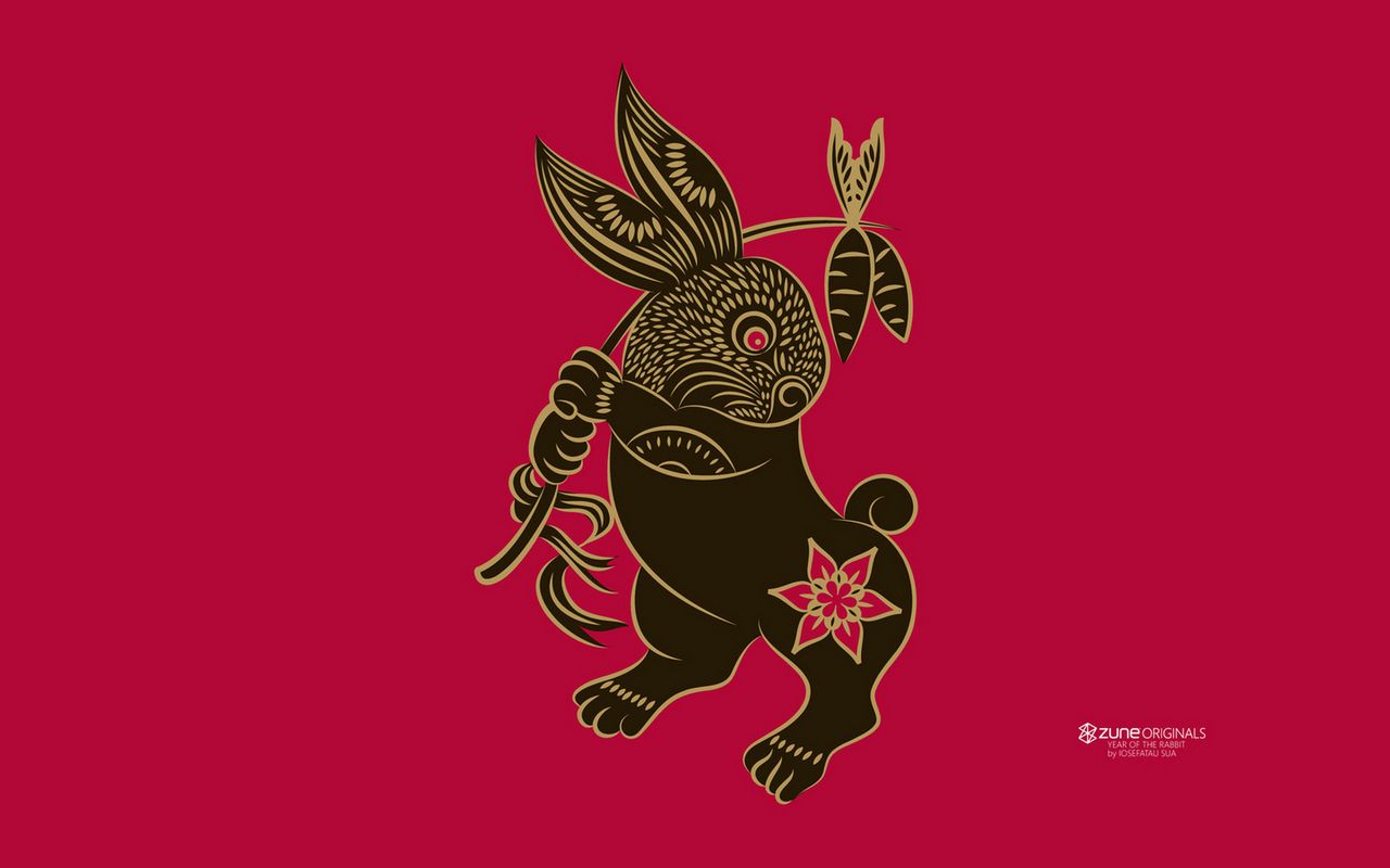 Chinese Zodiac Wallpaper: year of the Rabbit. Year of the rabbit, Chinese zodiac, Chinese zodiac rabbit