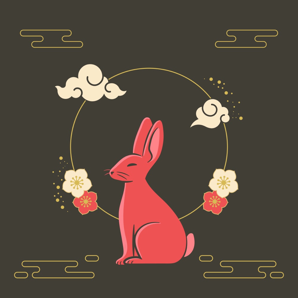 Free Art of the Rabbit Chinese Zodiac