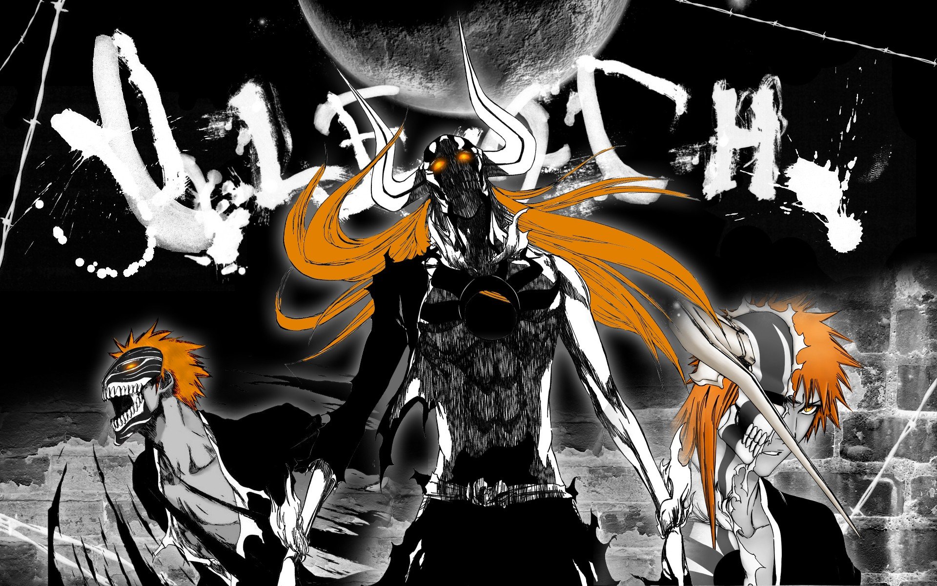 anime, Kurosaki Ichigo, Bleach, Hollow, Vasto Lorde, Selective coloring Wallpaper HD / Desktop and Mobile Background