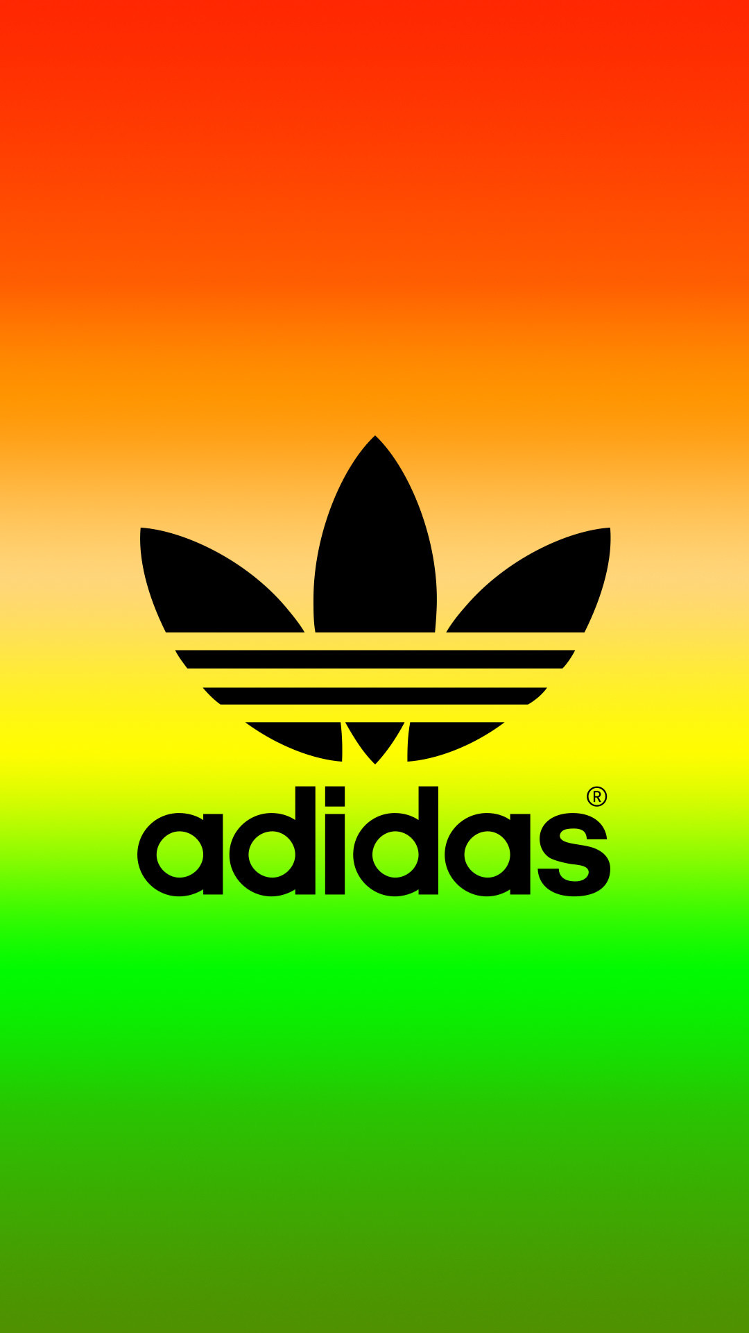 1080x1920, Adidas Logo Rasta Color iPhone Wallpaper Logo Wallpaper Adidas