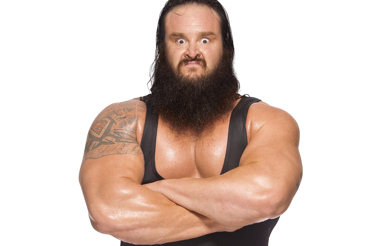 Wallpaper pose, muscle, wrestler, weightlifter, WWE, Brown Stroman, Raw, Braun Strowman image for desktop, section мужчины
