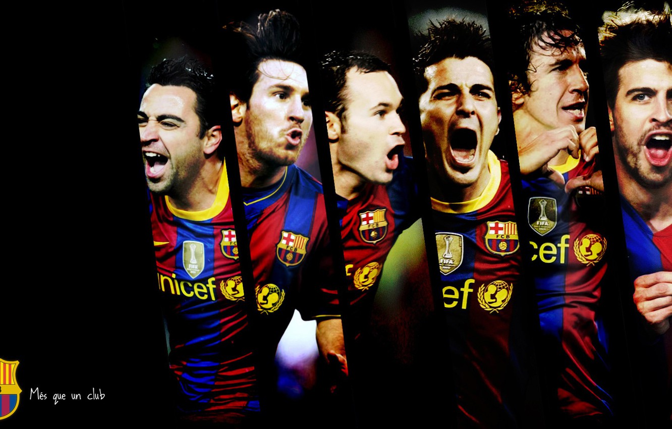Wallpaper wallpaper, sport, logo, football, FC Barcelona, players image for desktop, section спорт