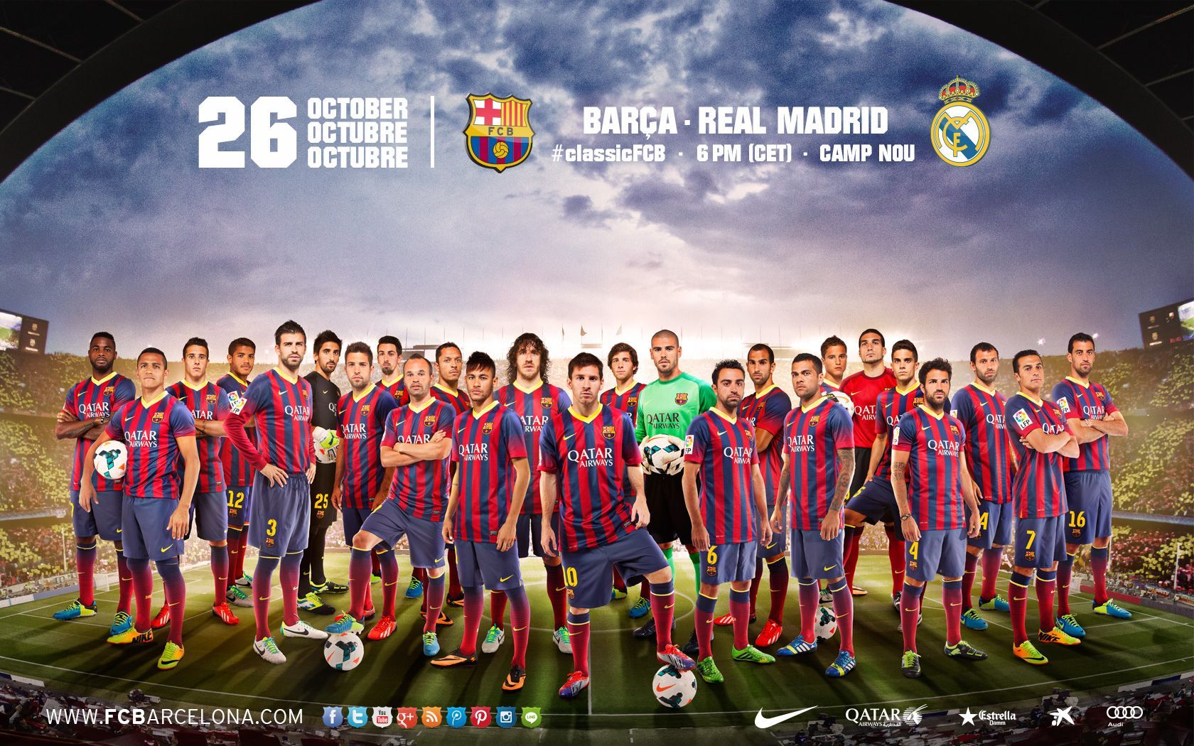 FC Barcelona Team Wallpaper Free FC Barcelona Team Background