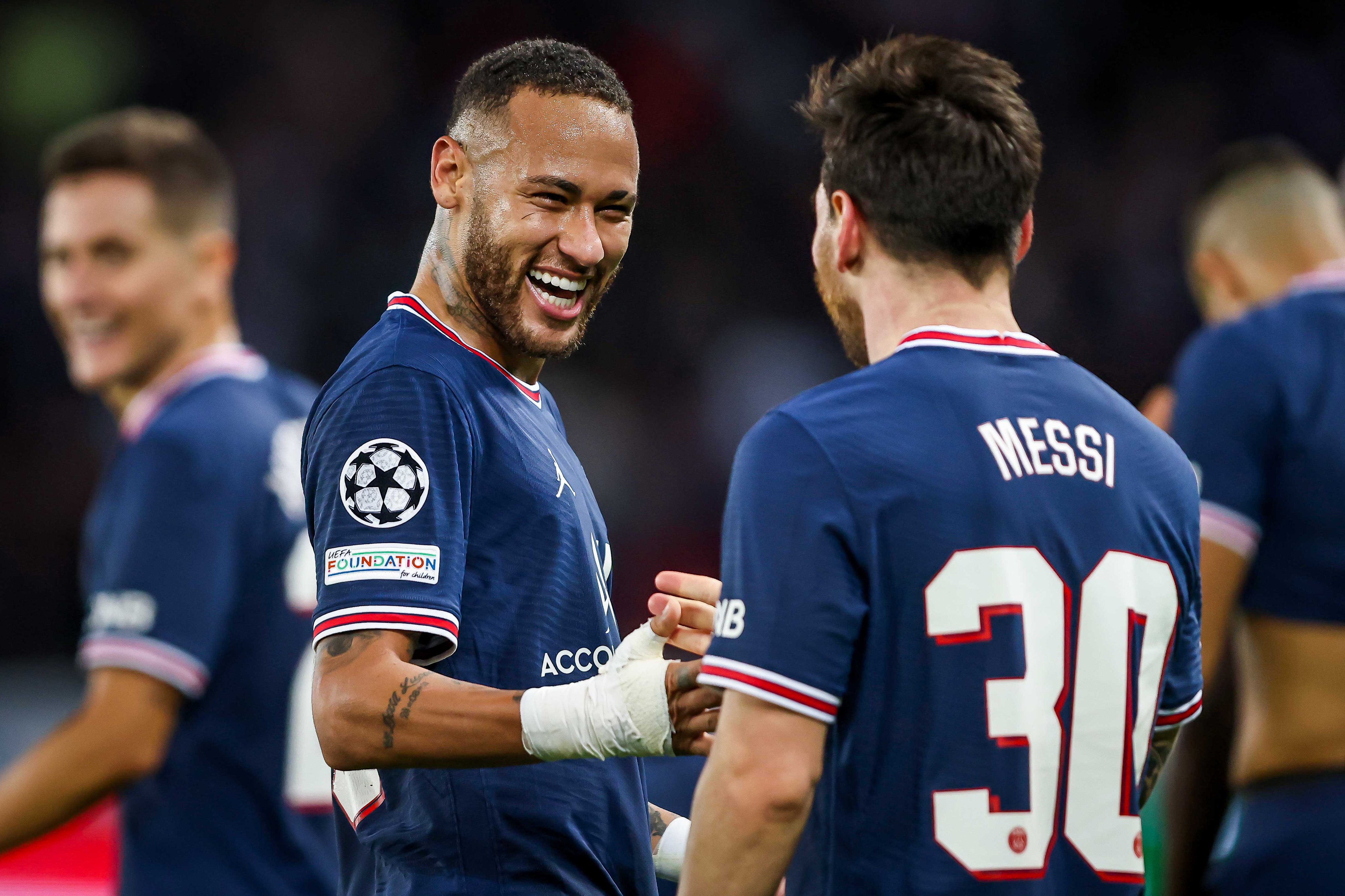 Messi and Neymar 2021 wallpaper