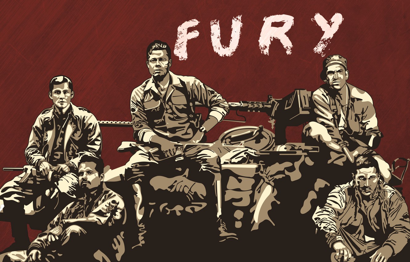 Wallpapers tank, Brad Pitt, Brad Pitt, Rage, the crew, Fury image for desktop, section фильмы
