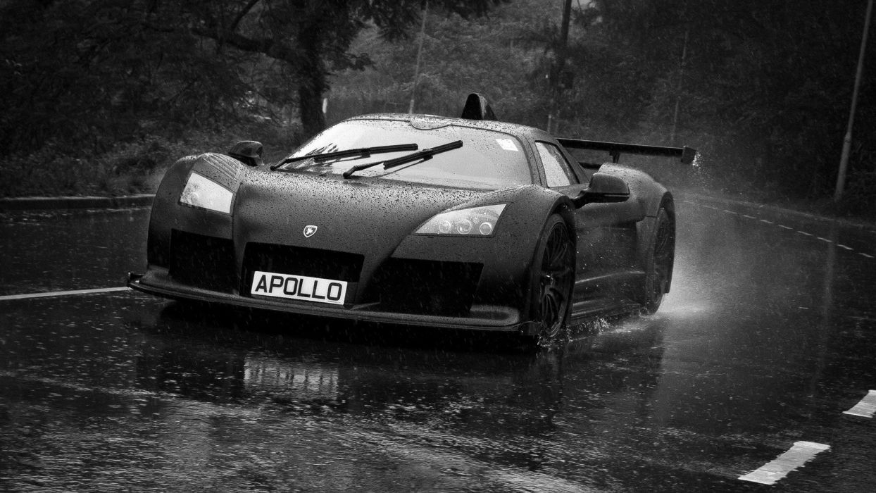 Rain cars Gumpert Gumpert Apollo wallpaperx1080