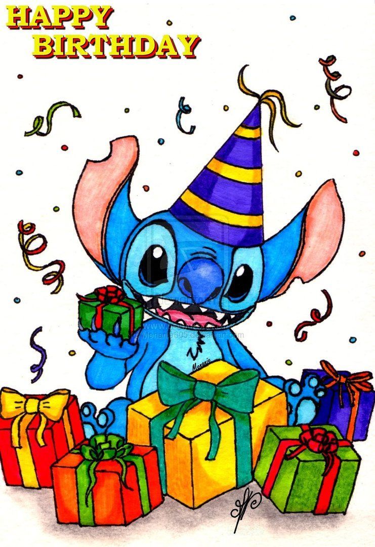 Happy Birthday Stitch Wallpaper