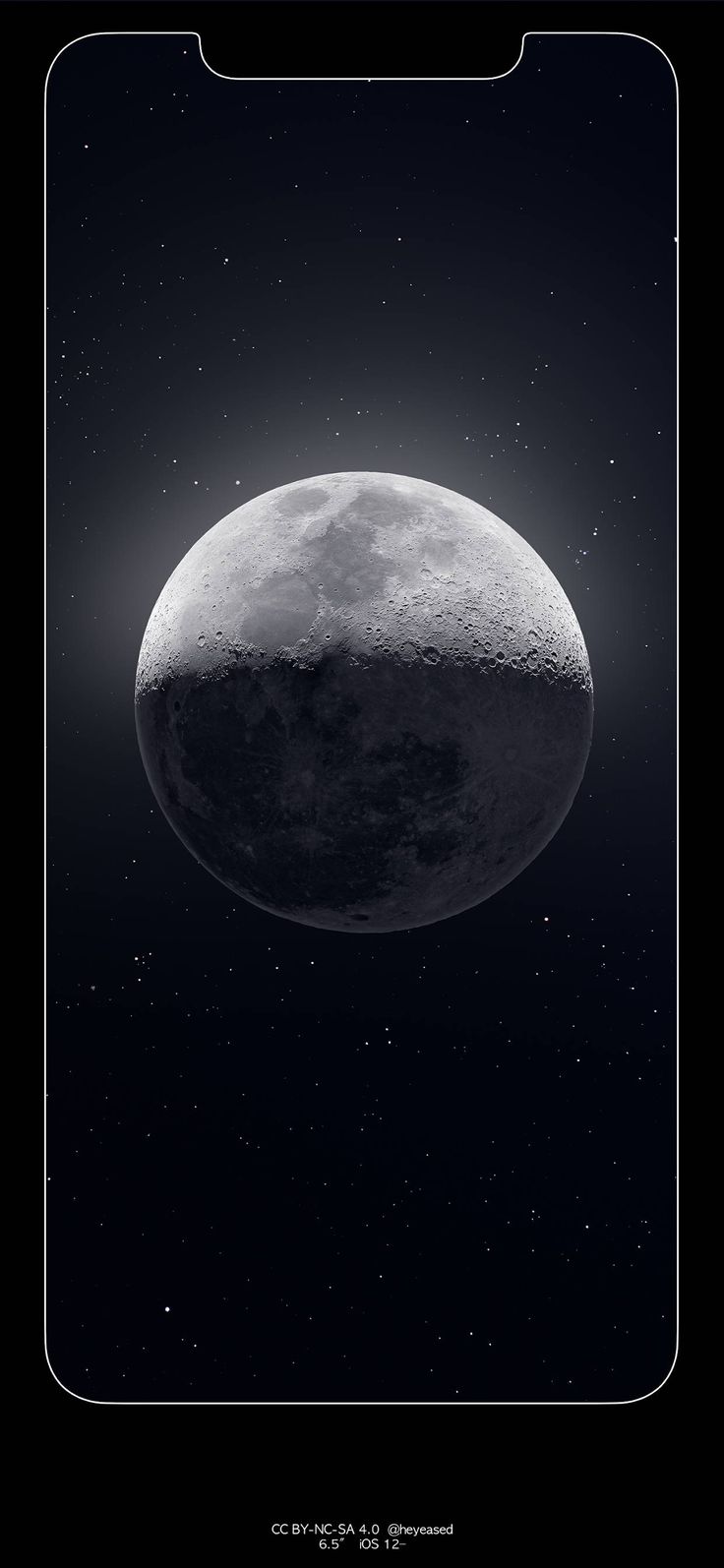 Xs Max Moon Border Wallpaper. Grey wallpaper iphone, iPhone wallpaper moon, iPhone lockscreen wallpaper