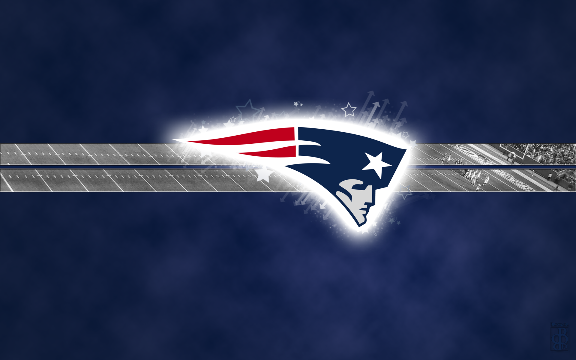 New England Patriots Football Logo Desktop Wallpaper