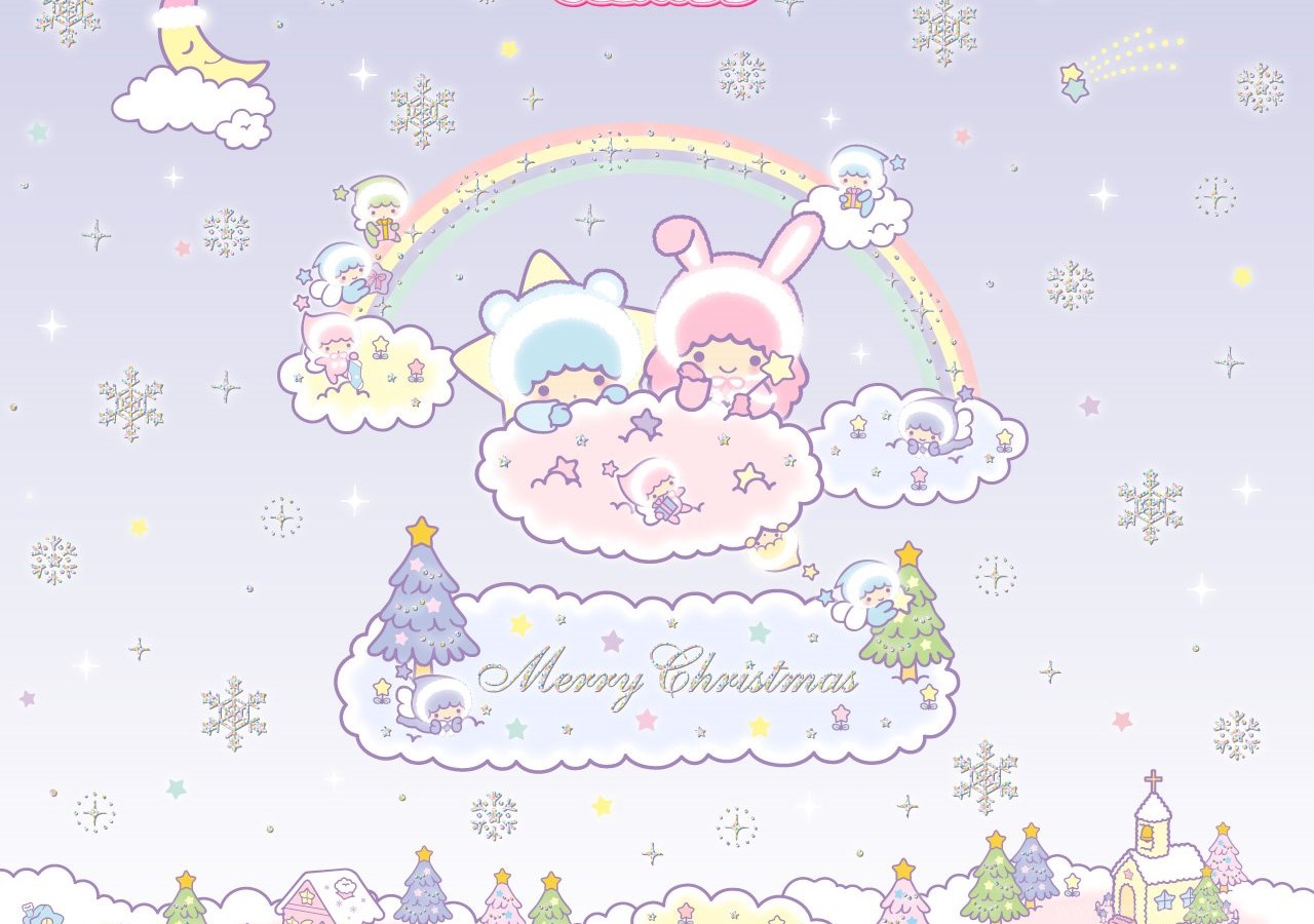 Sanrio Little Twins Stars Christmas Wallpaper Cute · Kawaii. Desktop Background