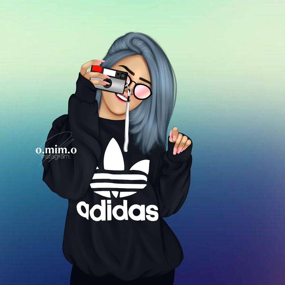 Cartoon Attitude Girl Wallpaper