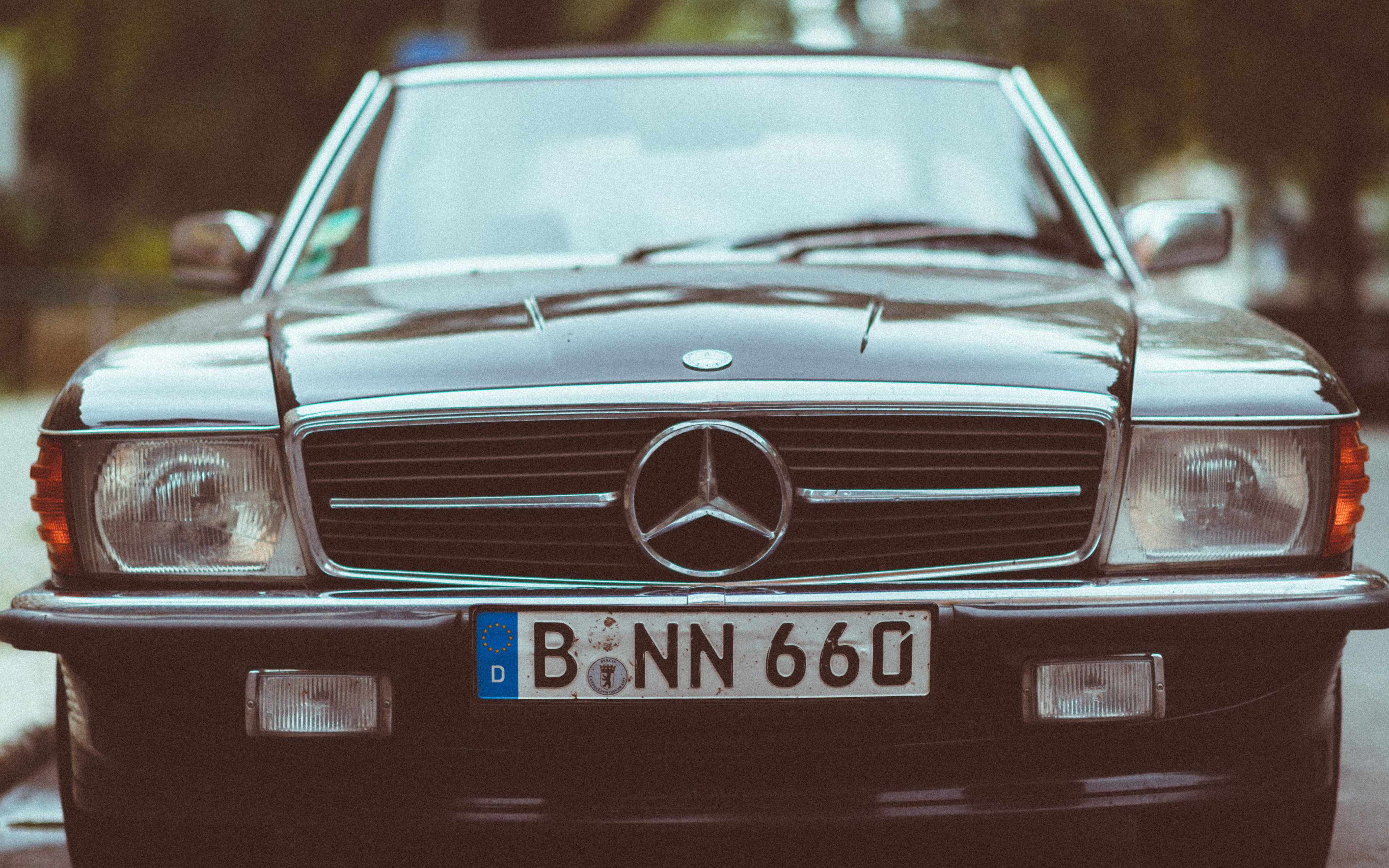 Desktop Wallpaper Mercedes Benz, Old, Classic Car, Front View, HD Image, Picture, Background, A8e21b
