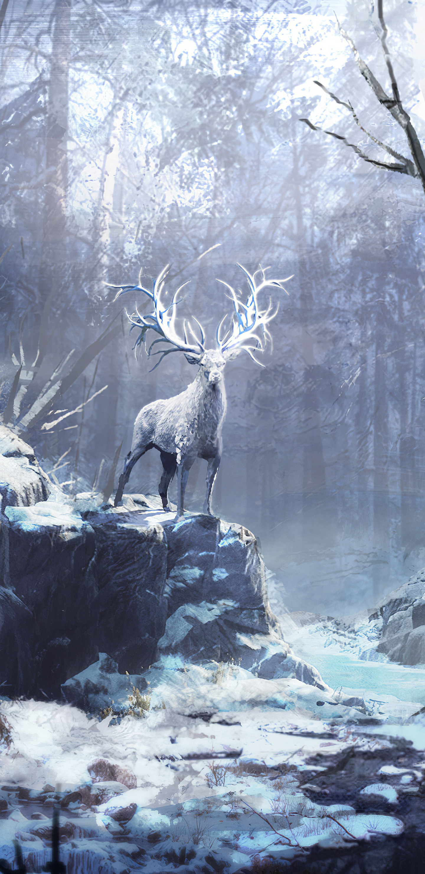 Winter Forest Artwork Wallpapers - Wallpaper Cave