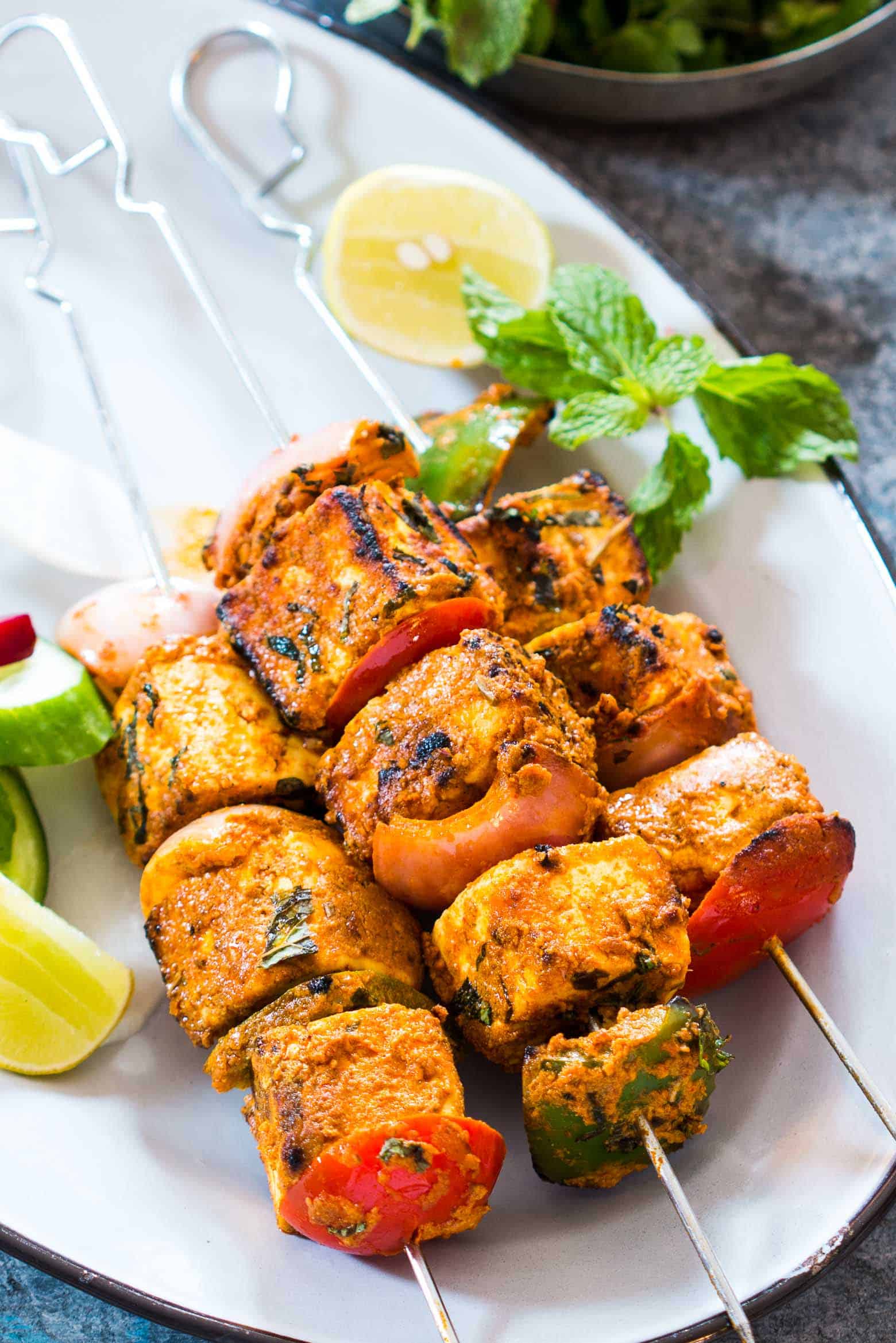 Tandoori Paneer Tikka in the Oven Food Story
