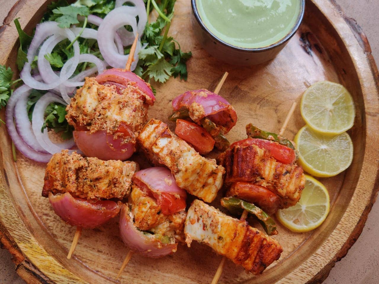 Paneer Tikka Without Oven. Restaurant Style Tandoori Paneer Tikka