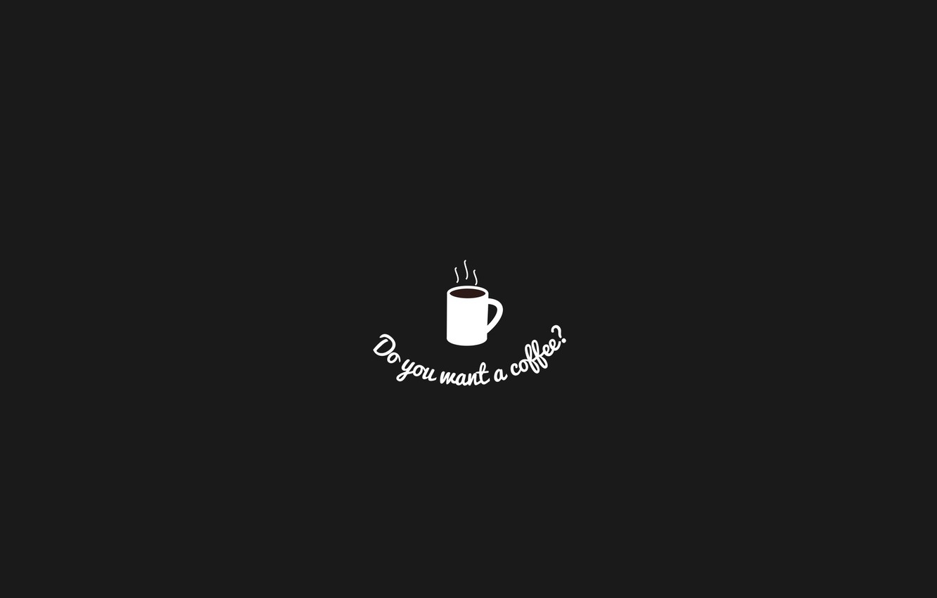Wallpaper coffee, taste, minimalism, Cup, coffee image for desktop, section минимализм