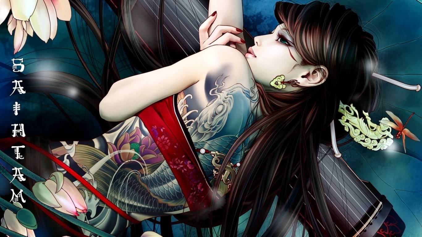 Tattoos Wallpaper Girl Backgroud Girl With Tattoos