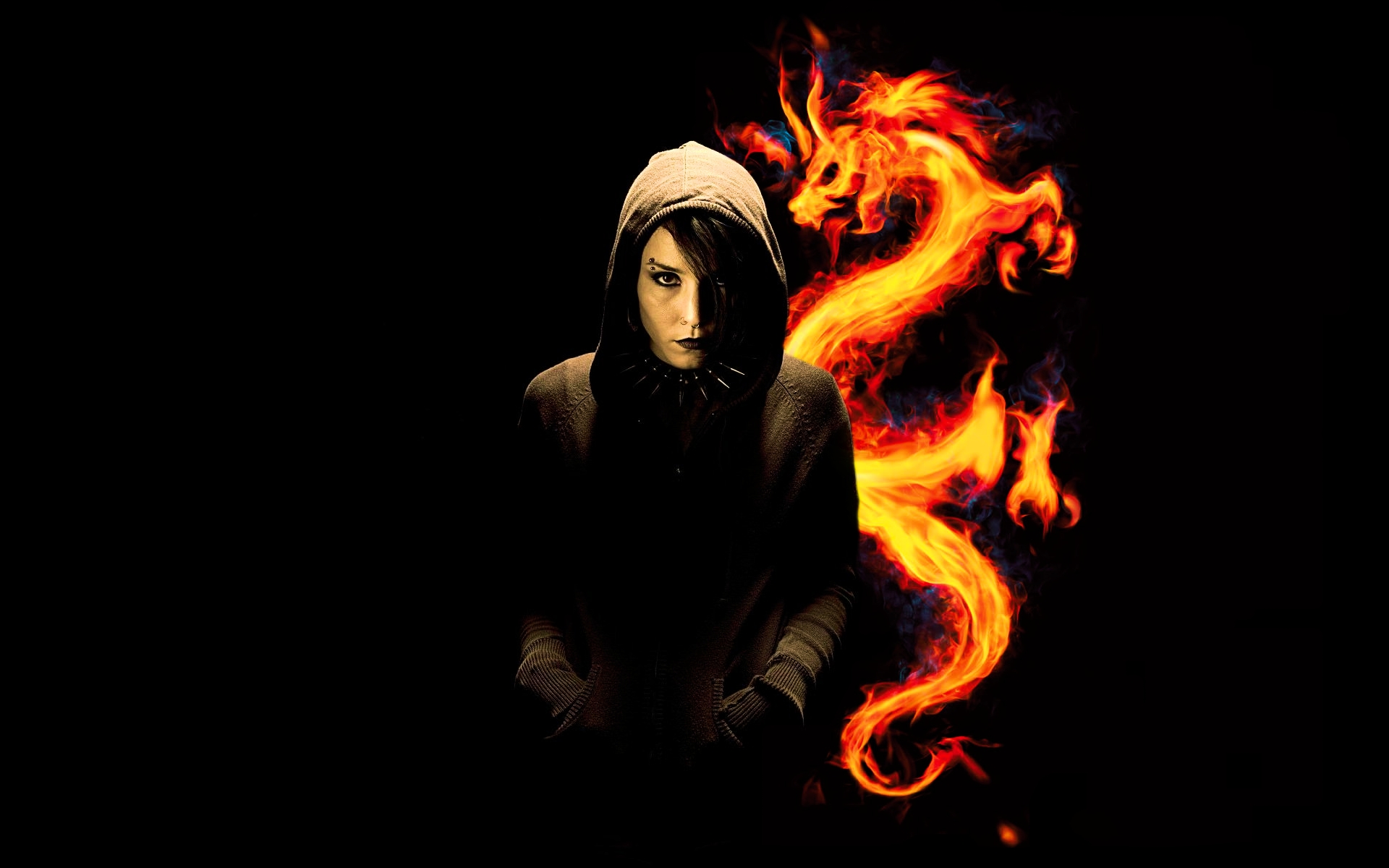 dragon tattoo anime girls 1280x1024 wallpaper