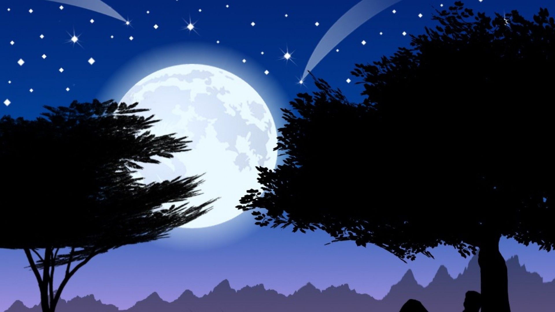 Cartoon Moon Wallpapers - Wallpaper Cave