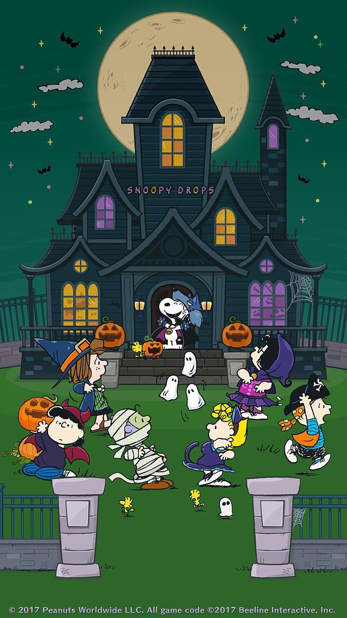 ♡ Charlie Brown Halloween Wallpaper. Snoopy halloween, Charlie brown halloween, Peanuts halloween