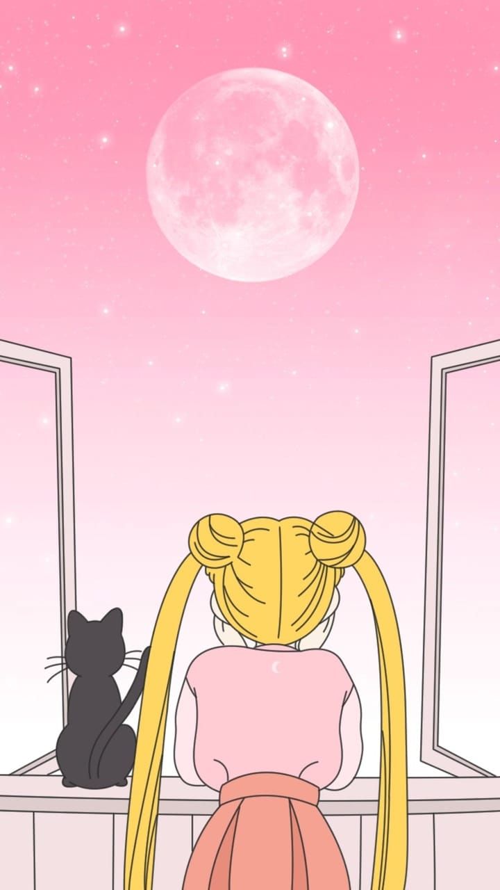 Aesthetic Sailor Moon Wallpaper Free Aesthetic Sailor Moon Background. Sailor moon background, Sailor moon aesthetic, Sailor moon wallpaper