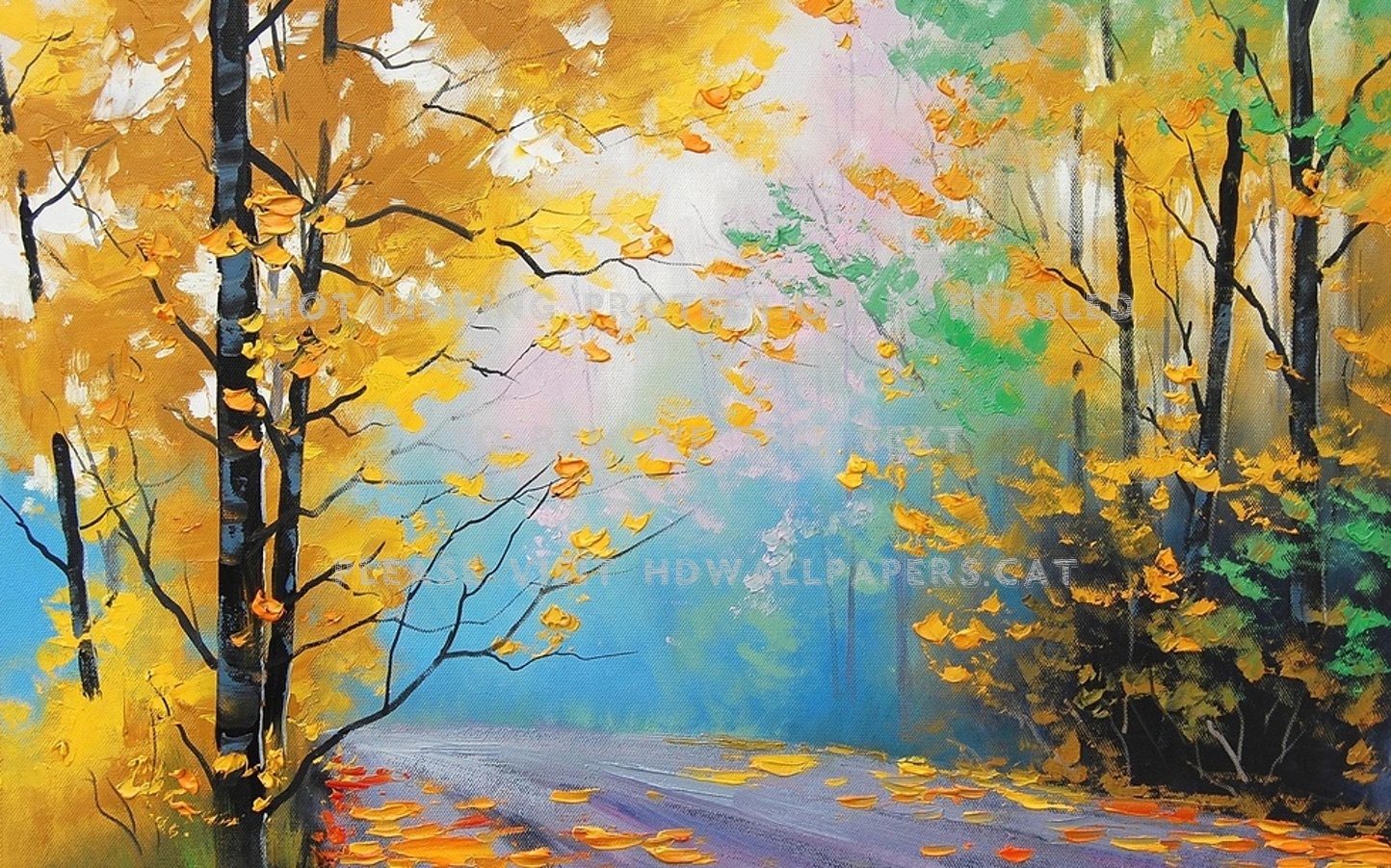 Autumn Forest Painting Wallpapers - Wallpaper Cave