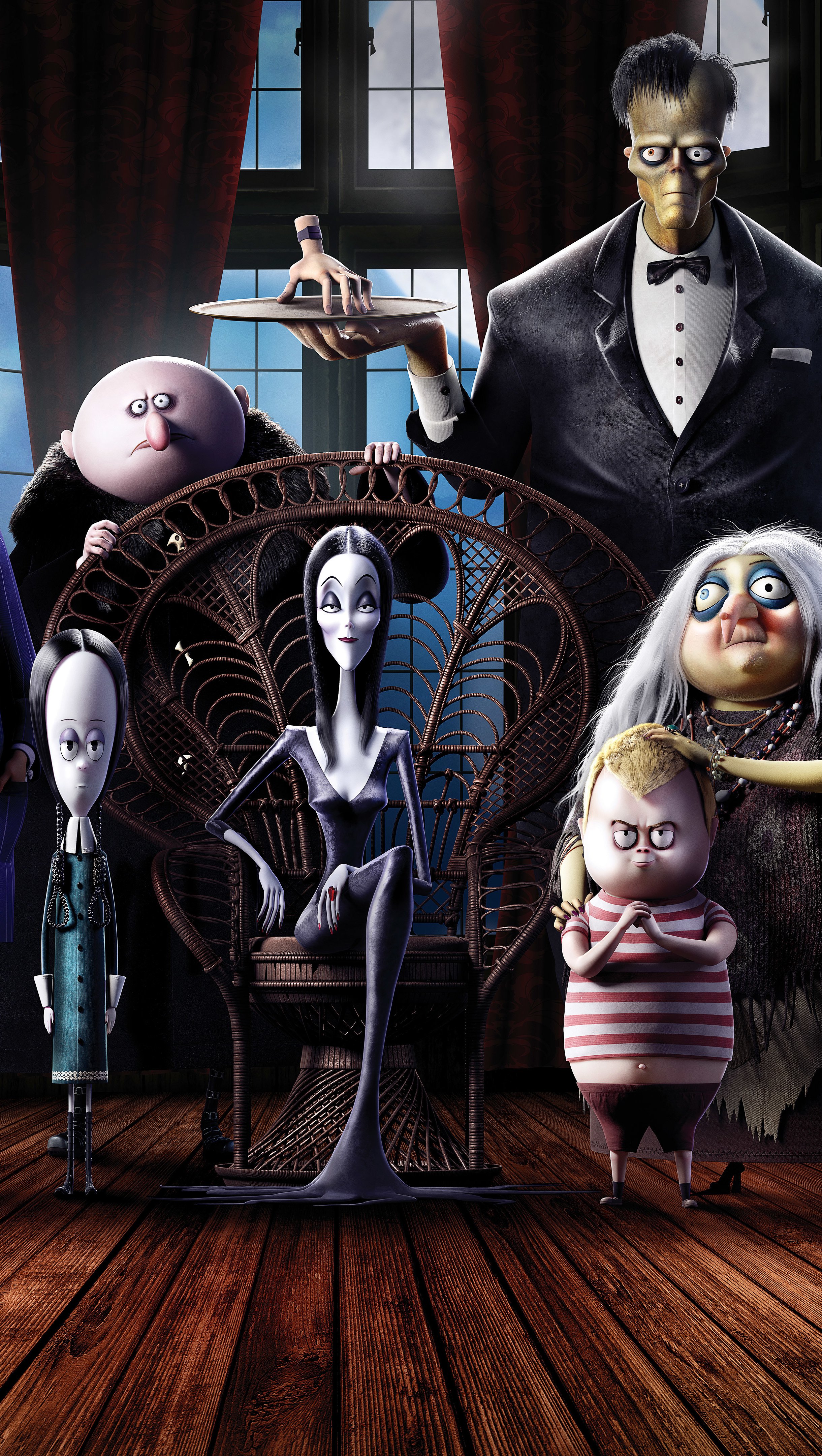 The Addams family animated Wallpaper 8k Ultra HD