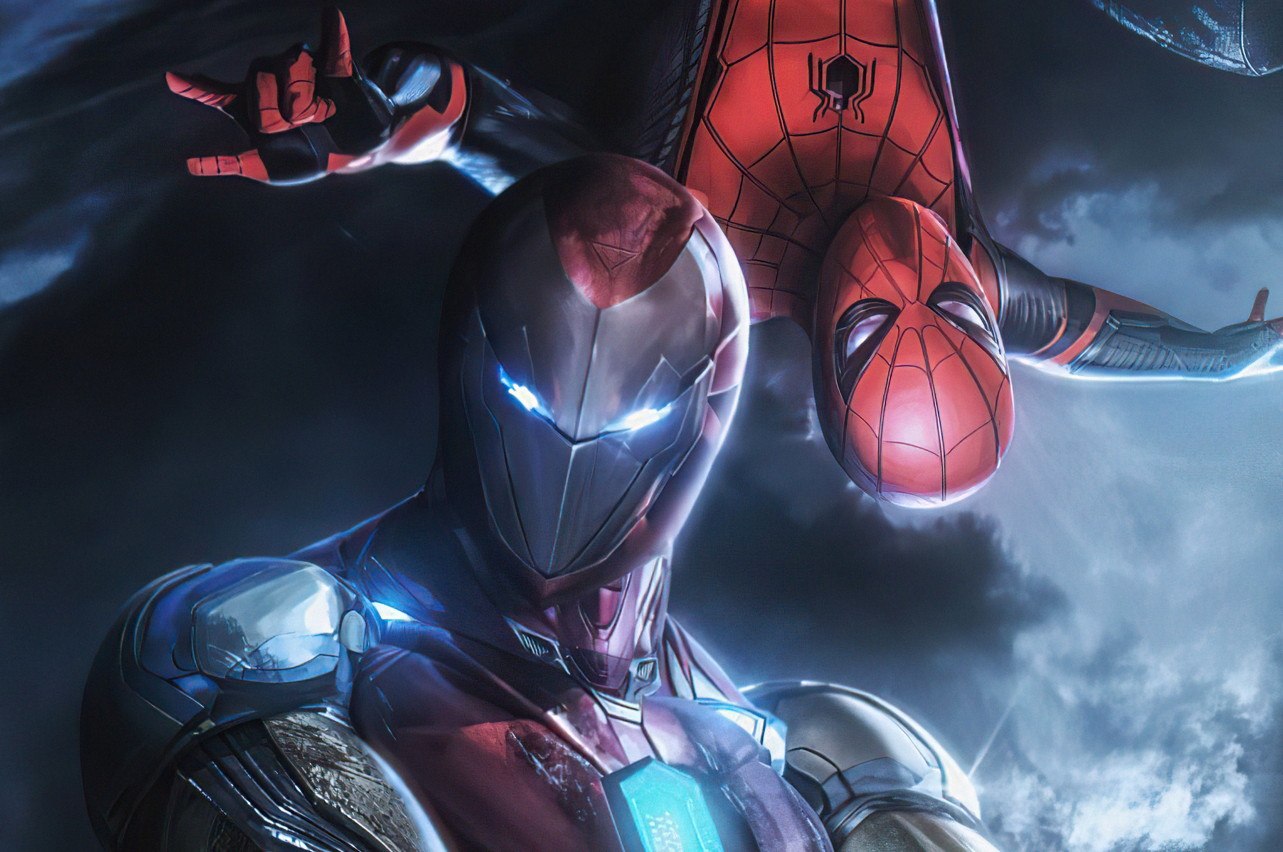 Spiderman Iron Man Mentor 4k Chromebook Pixel HD 4k Wallpaper, Image, Background, Photo and Picture
